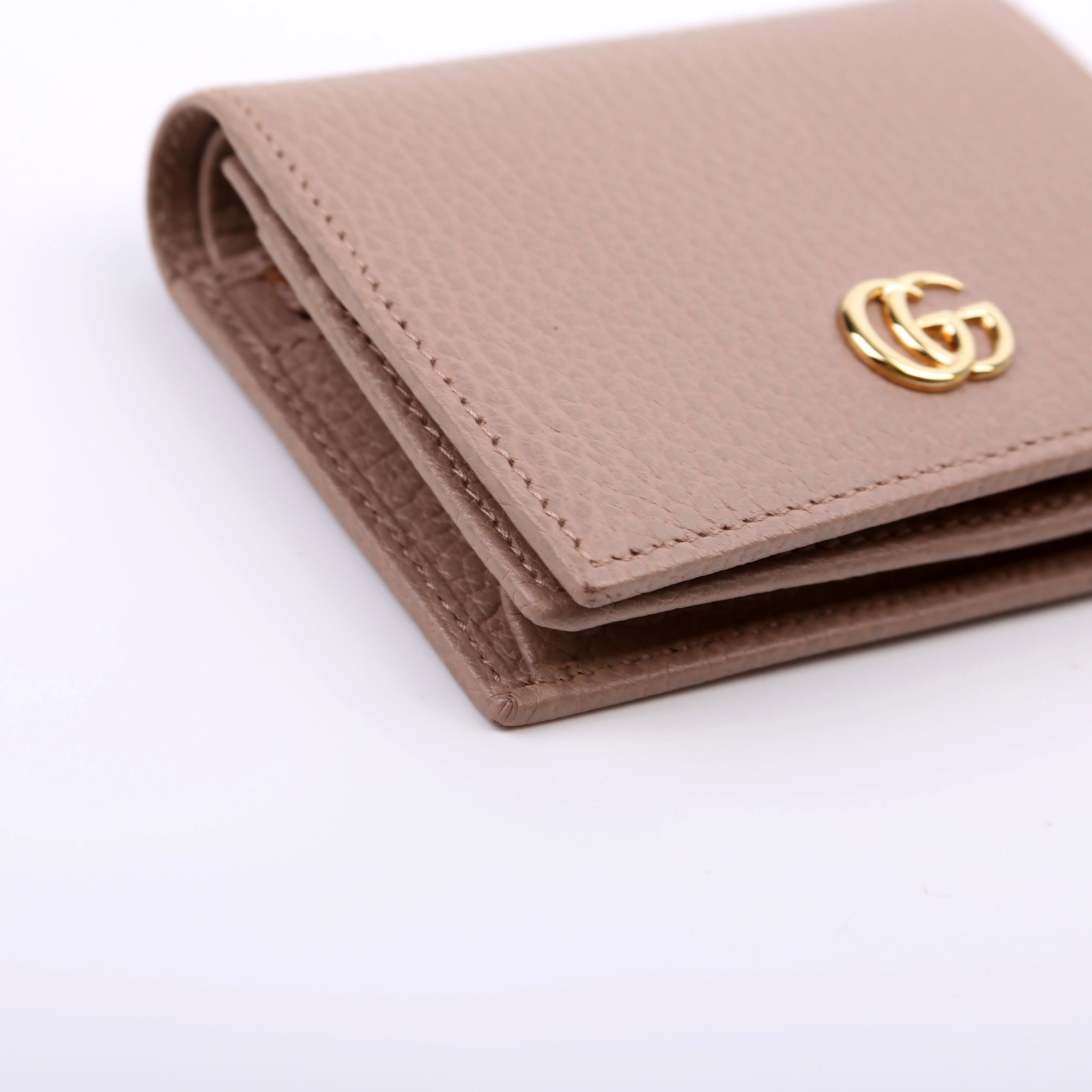 456126 GG Marmont Card Case Beige - Image 5