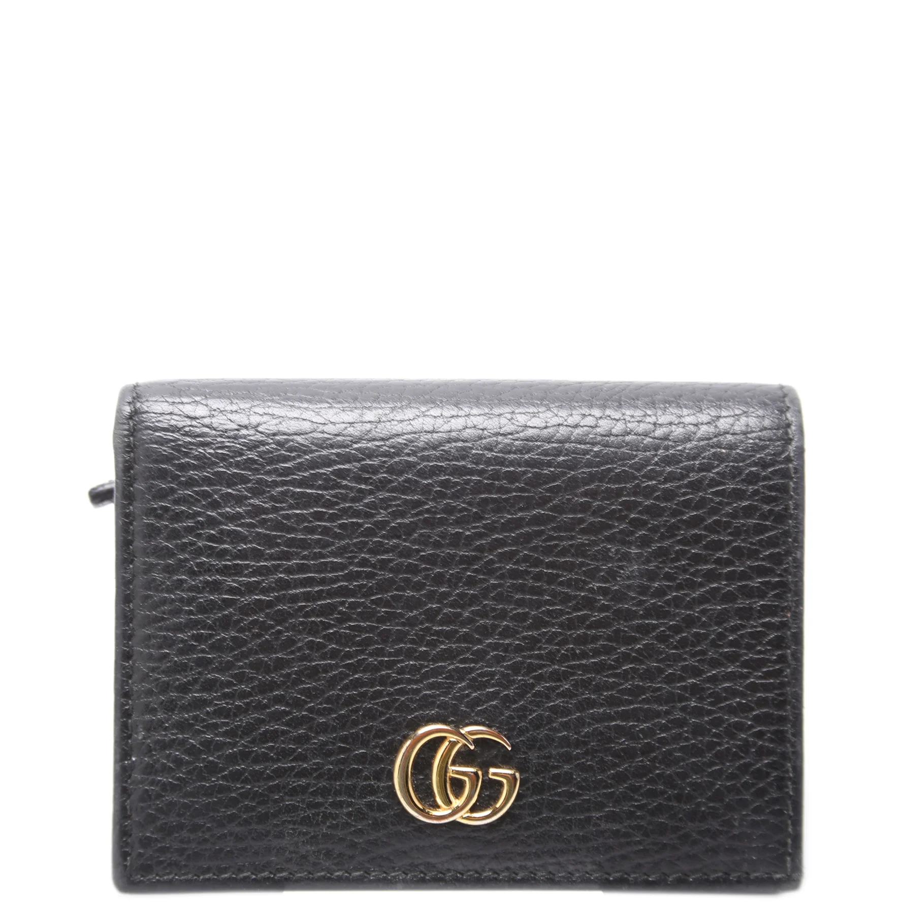 456126 GG Marmont Card Case Black