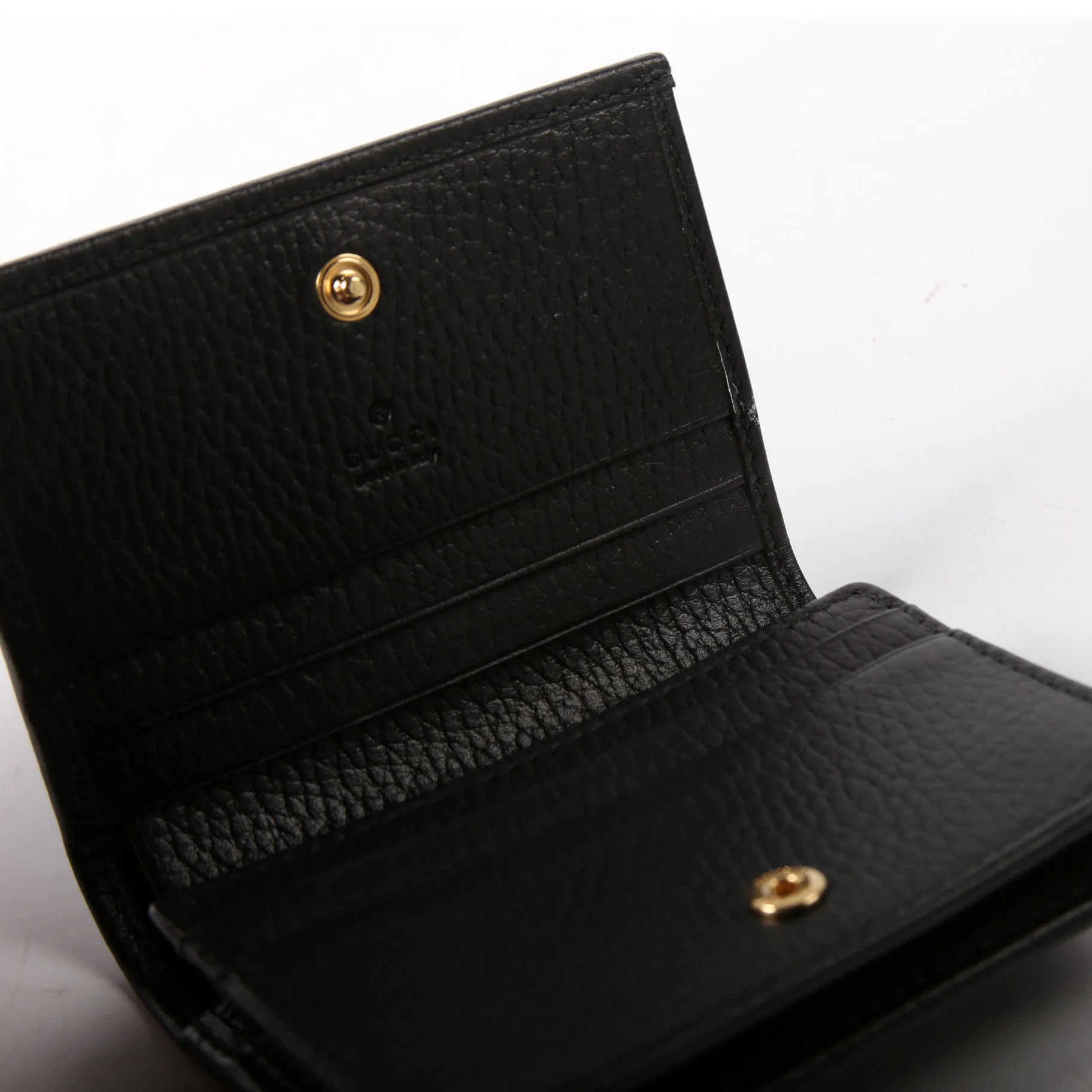 456126 GG Marmont Card Case Black - Image 7