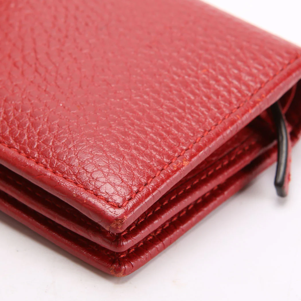 456126 GG Marmont Card Case Red - Image 10