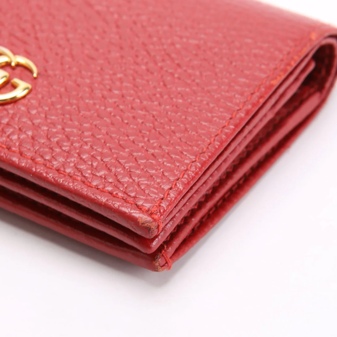 456126 GG Marmont Card Case Red - Image 6