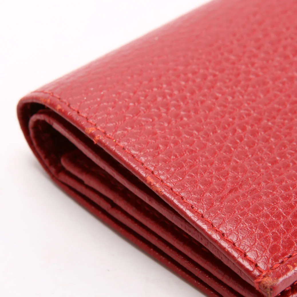 456126 GG Marmont Card Case Red - Image 8