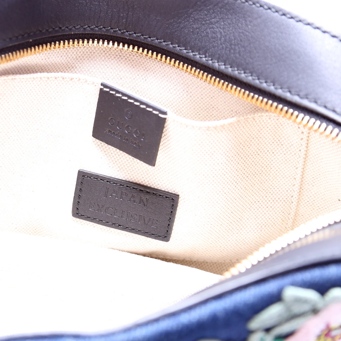 456547 Embroidered Denim Camera Bag - Image 7