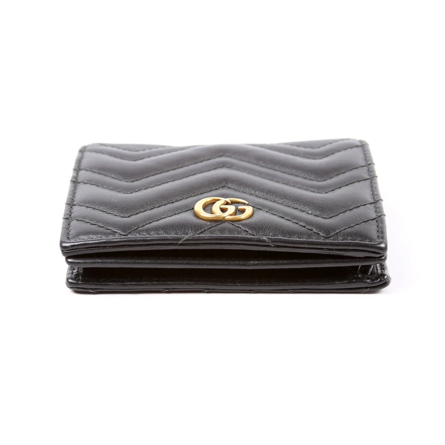 466492 GG Marmont Card Case Black - Image 5
