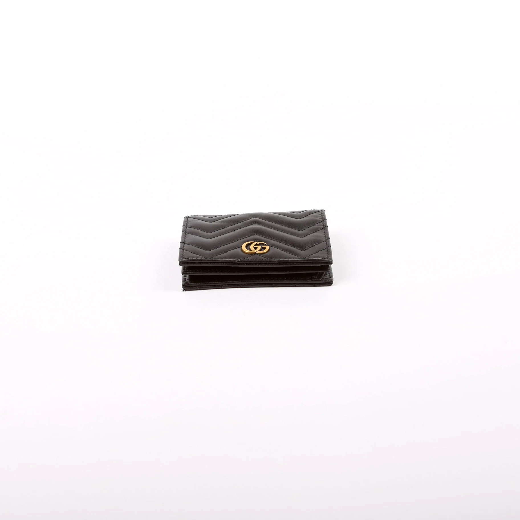 466492 GG Marmont Card Case Black - Image 4