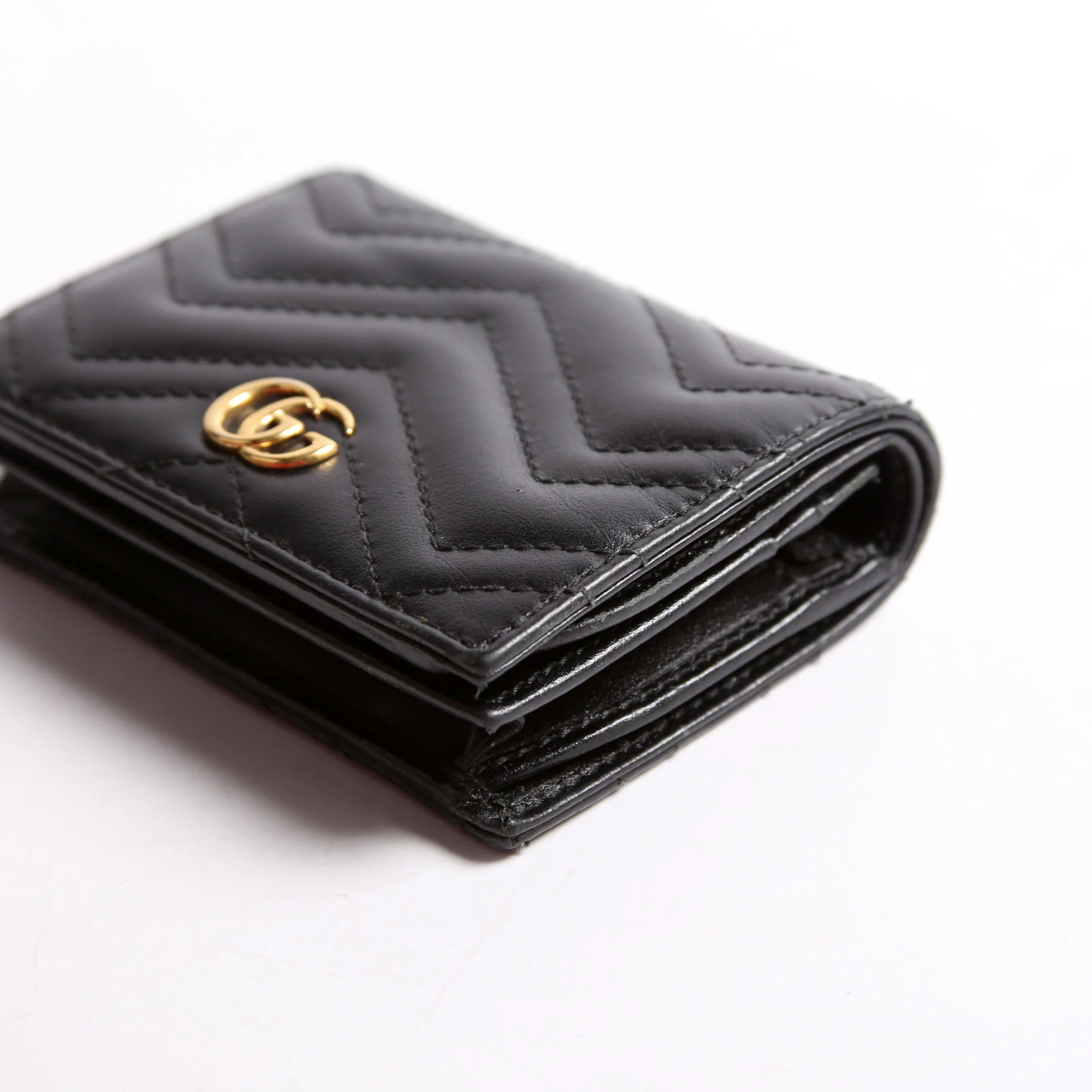 466492 GG Marmont Card Case Black - Image 5