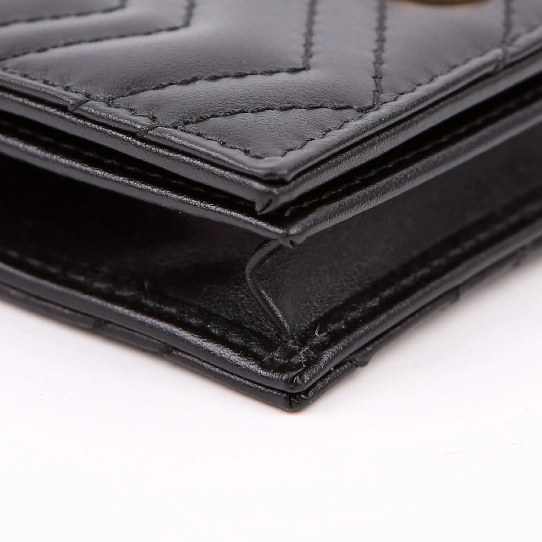 466492 GG Marmont Card Case Black - Image 5