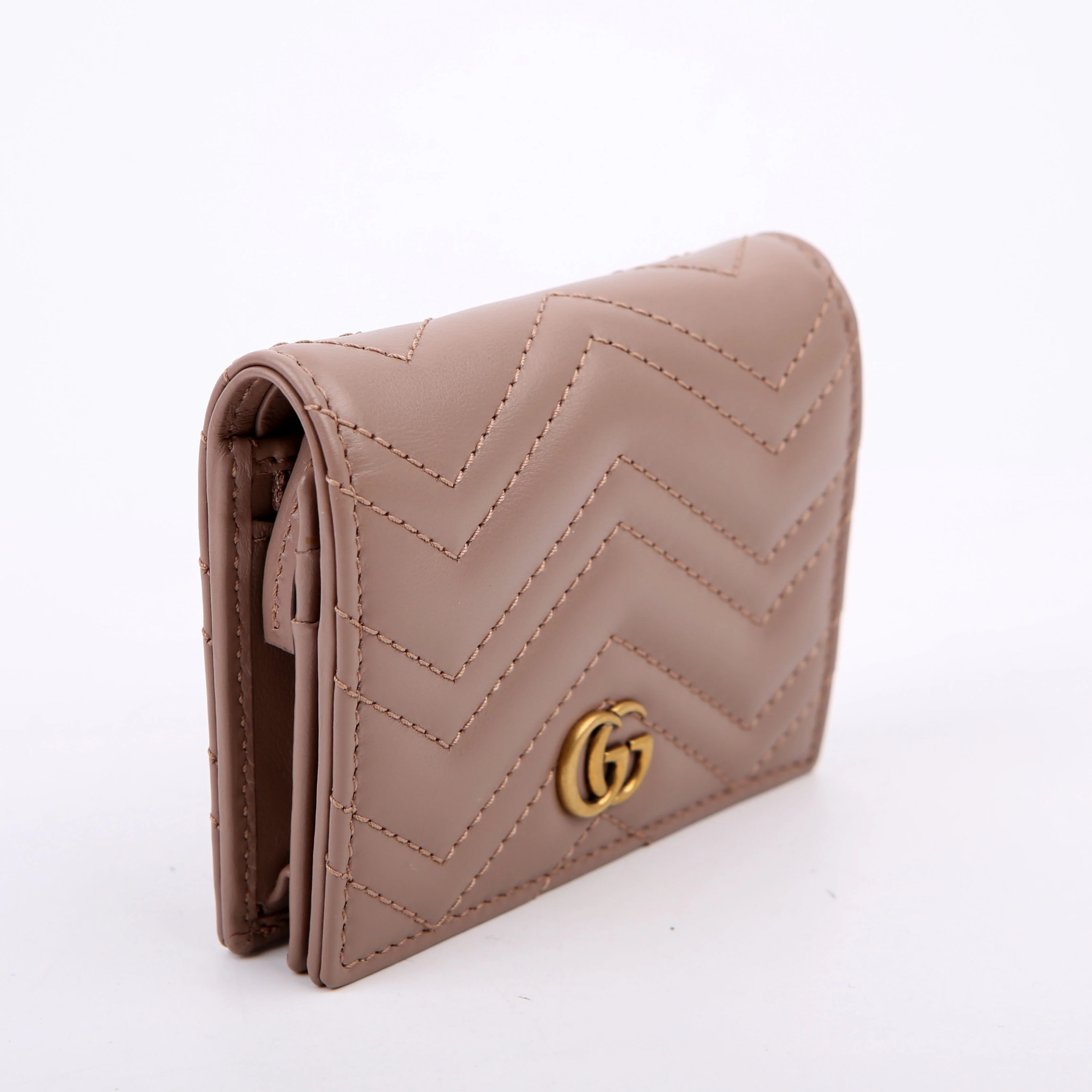 466492 GG Marmont Card Case Tan - Image 2
