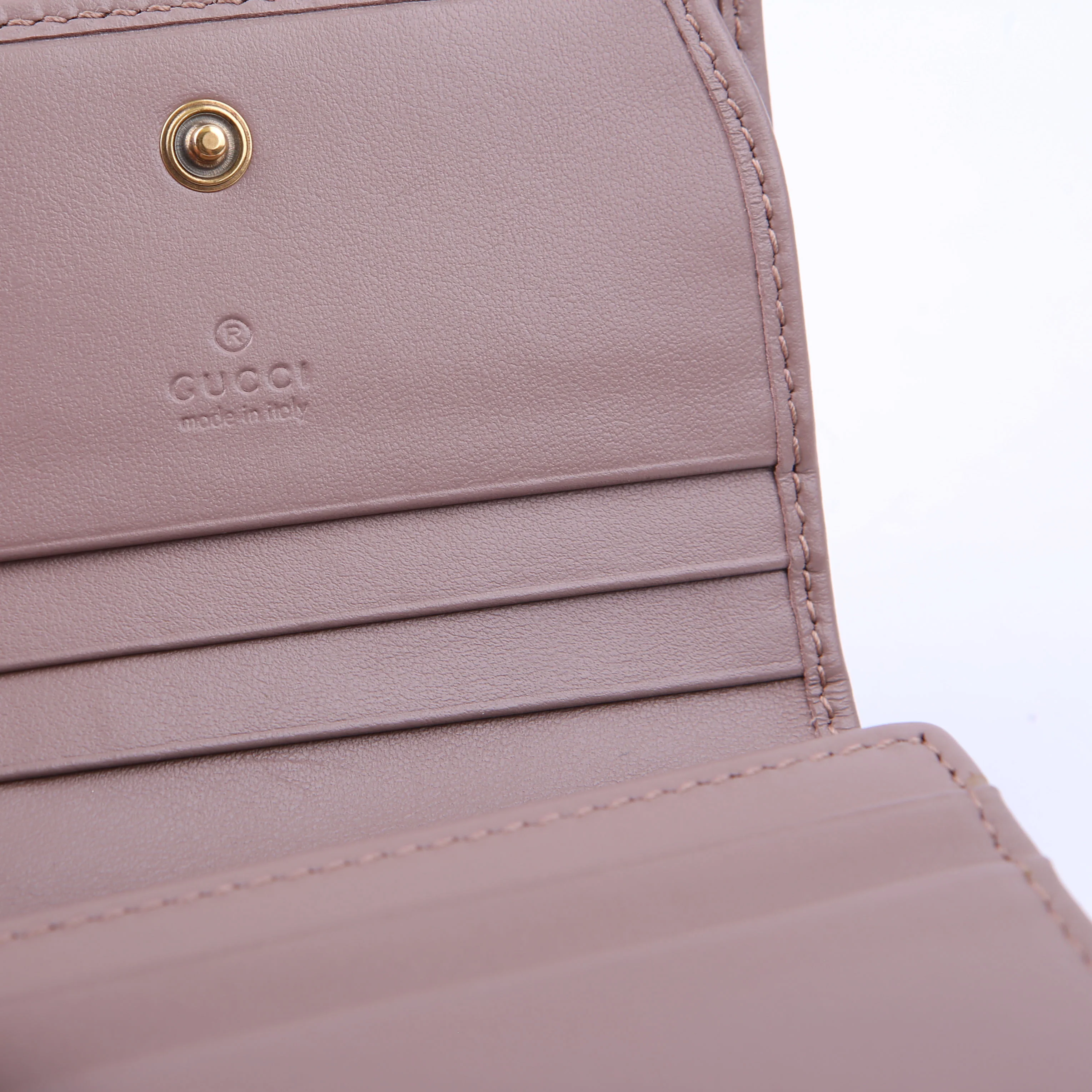 466492 GG Marmont Card Case Tan - Image 7
