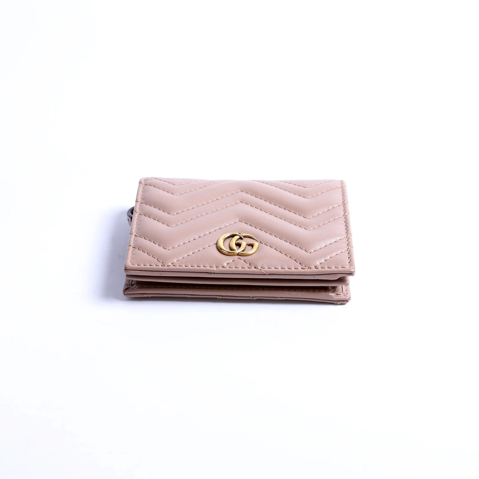 466492 GG Marmont Card Case Tan - Image 3