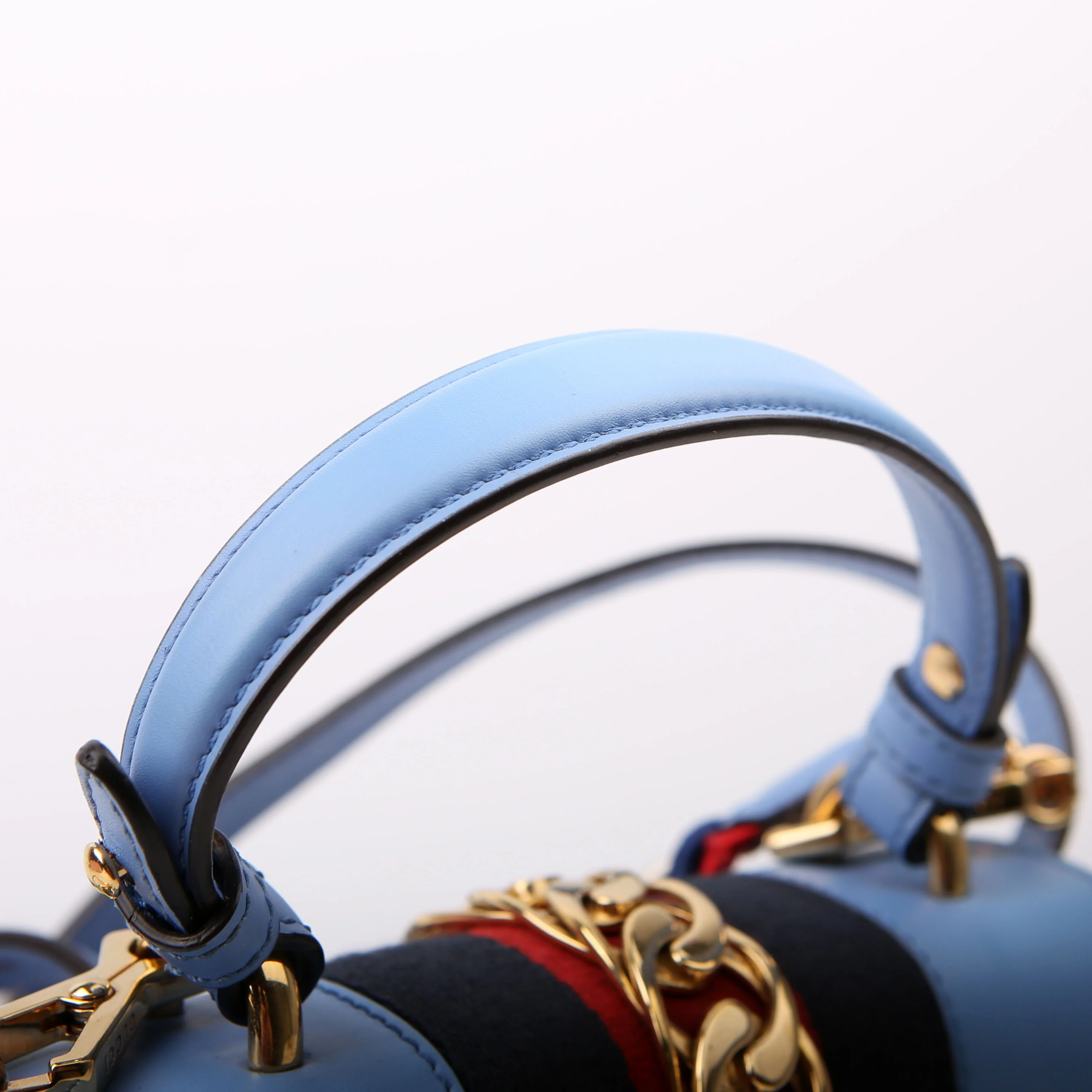 470270 Sylvie Mini Bag Blue - Image 12
