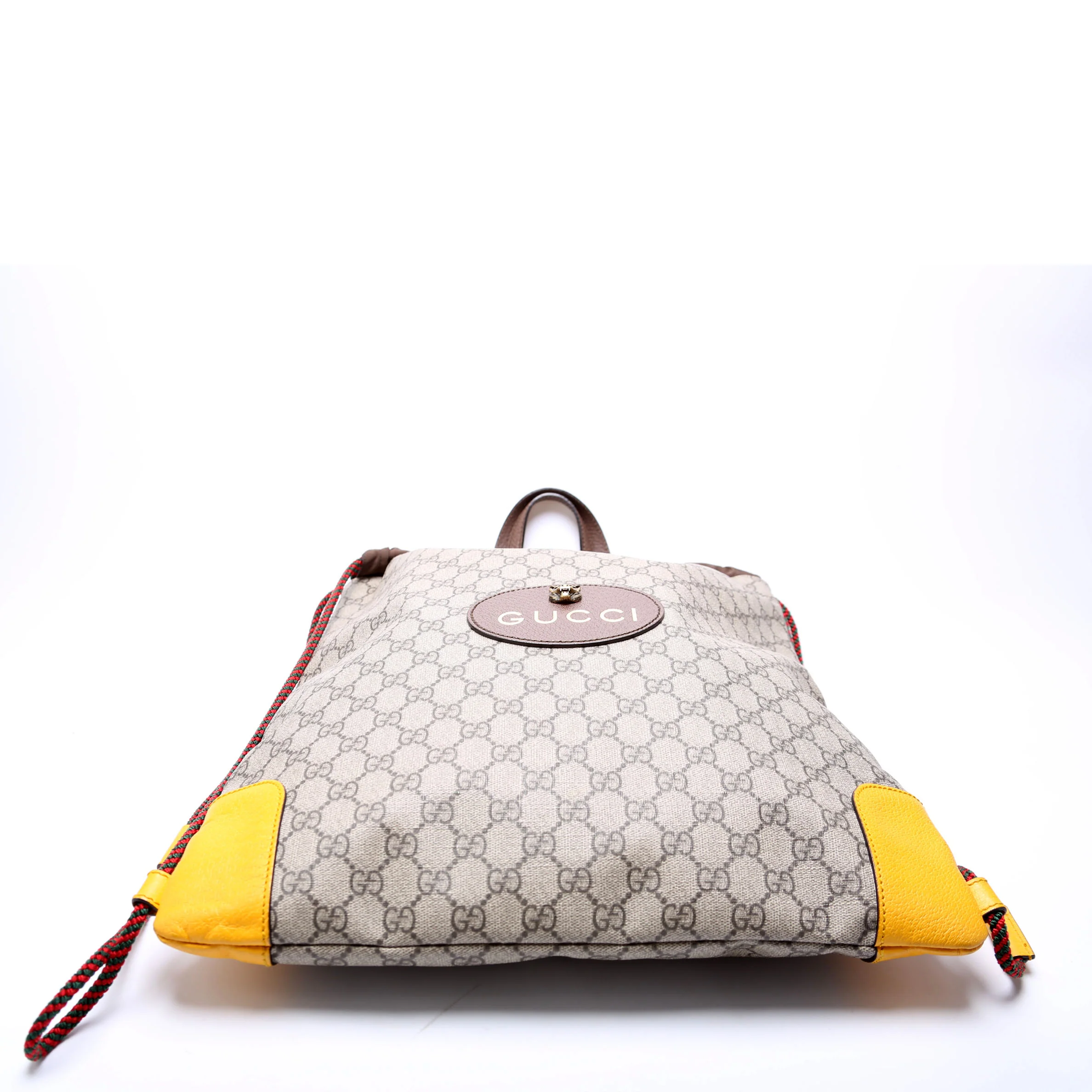 473872 Neo Vintage Drawstring Backpack Brown - Image 4