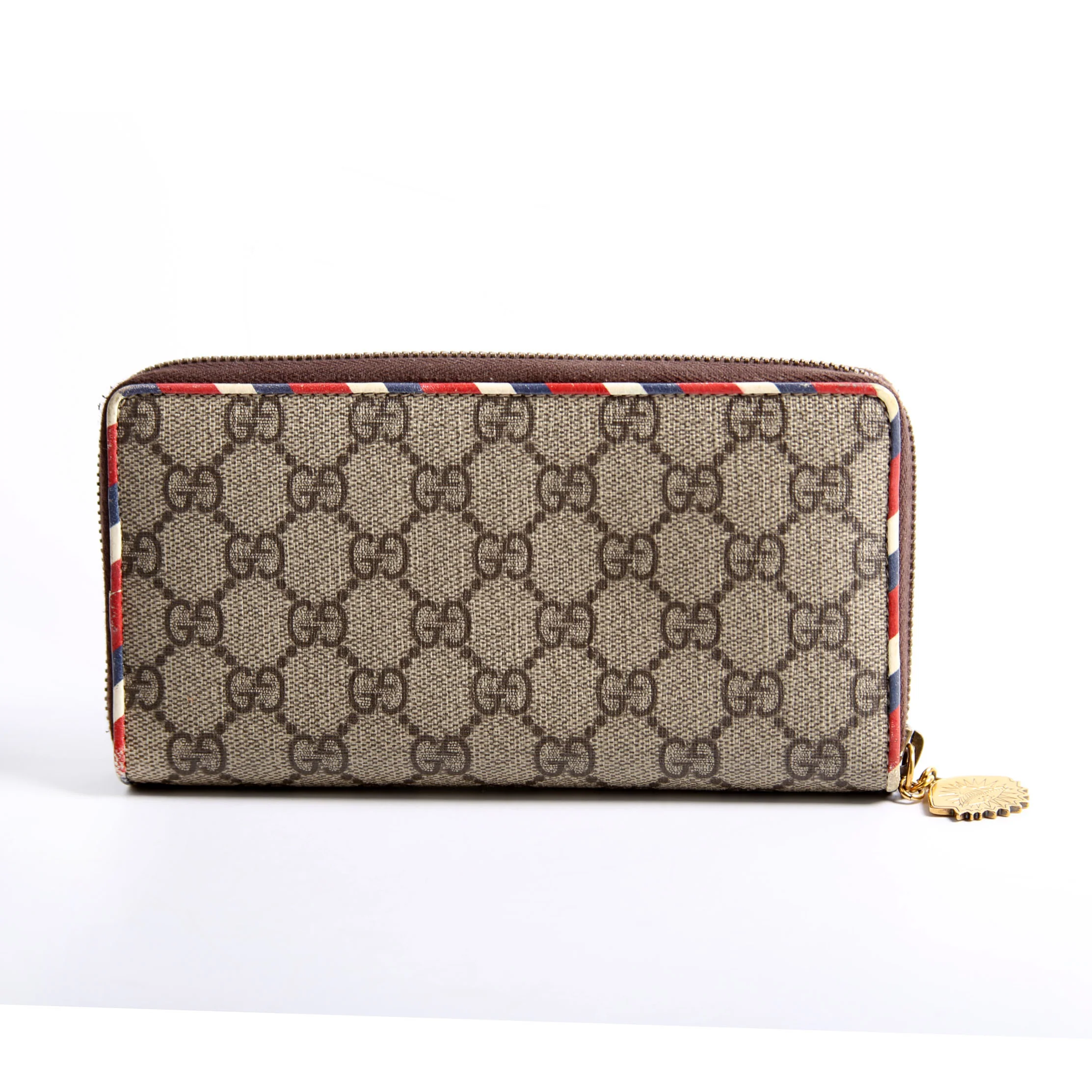 473909 GG Supreme Courrier Embossed UFP Zip Around Wallet Beige/Multicolor - Image 2