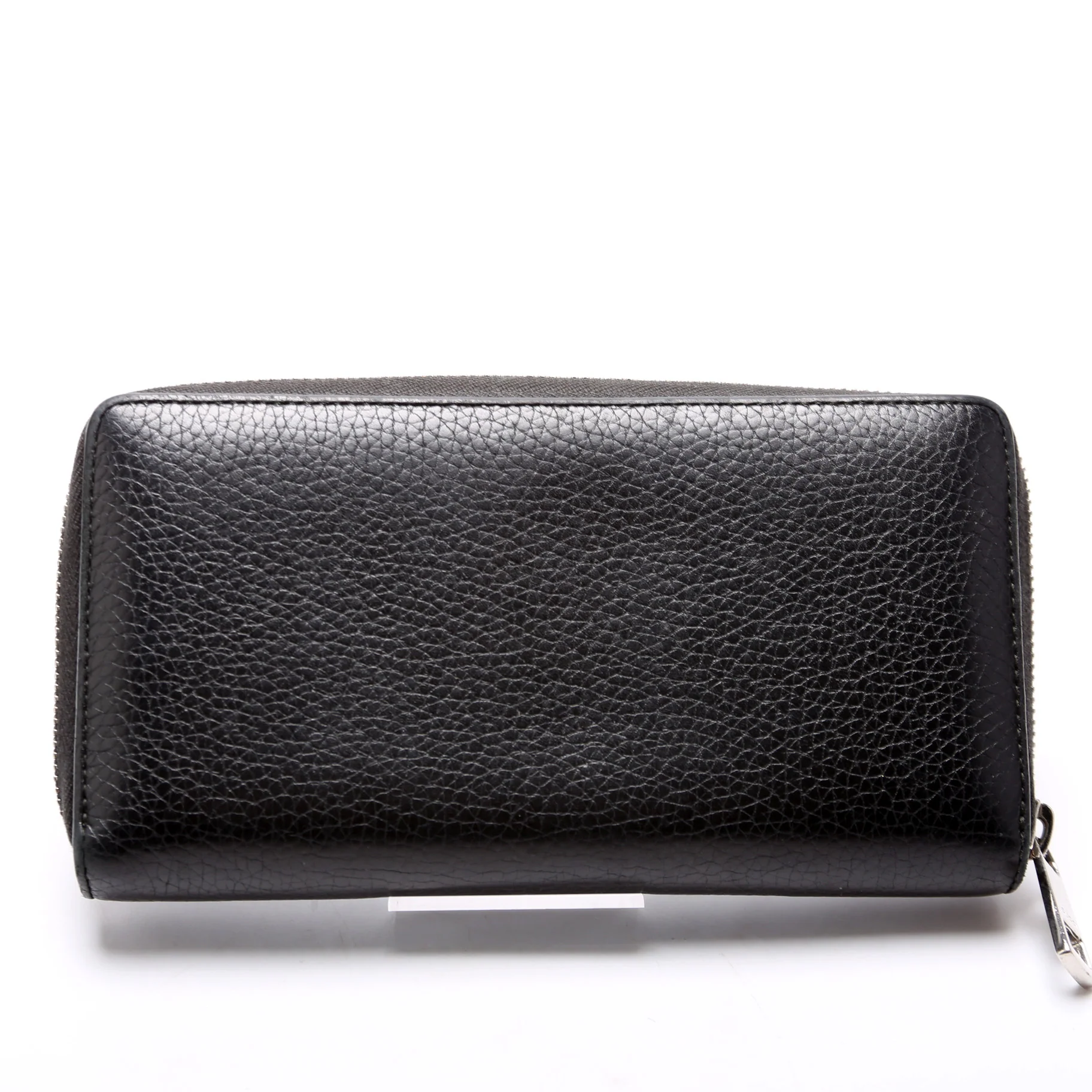 473928 Leather Zip Around Wallet Black - Image 2