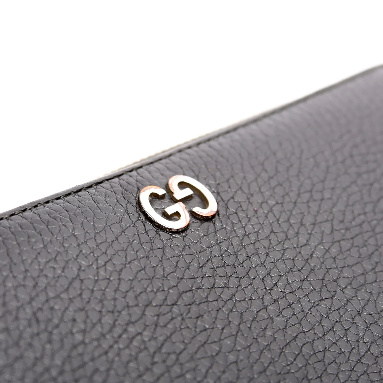473928 Leather Zip Around Wallet Black - Image 5