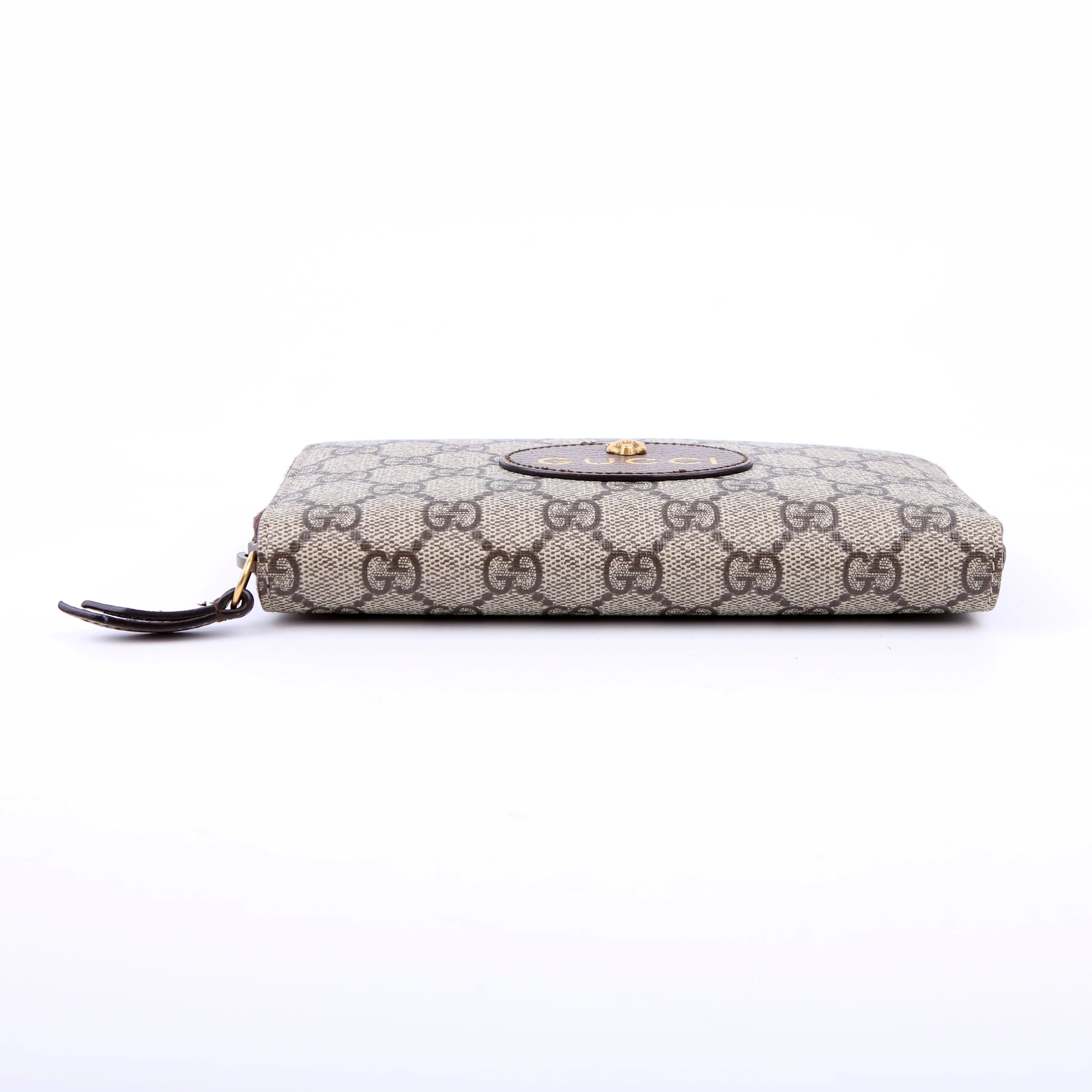 473953 Neo Vintage Zip Around Wallet Brown/Yellow - Image 4