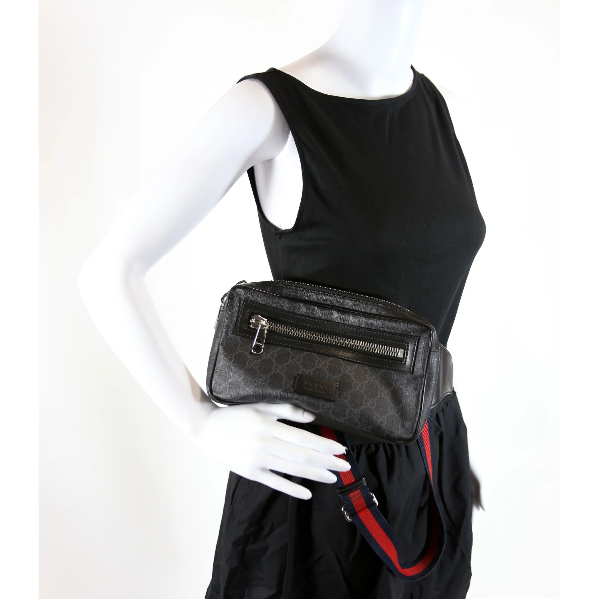 474293 Soft GG Supreme Belt Bag Black - Image 10