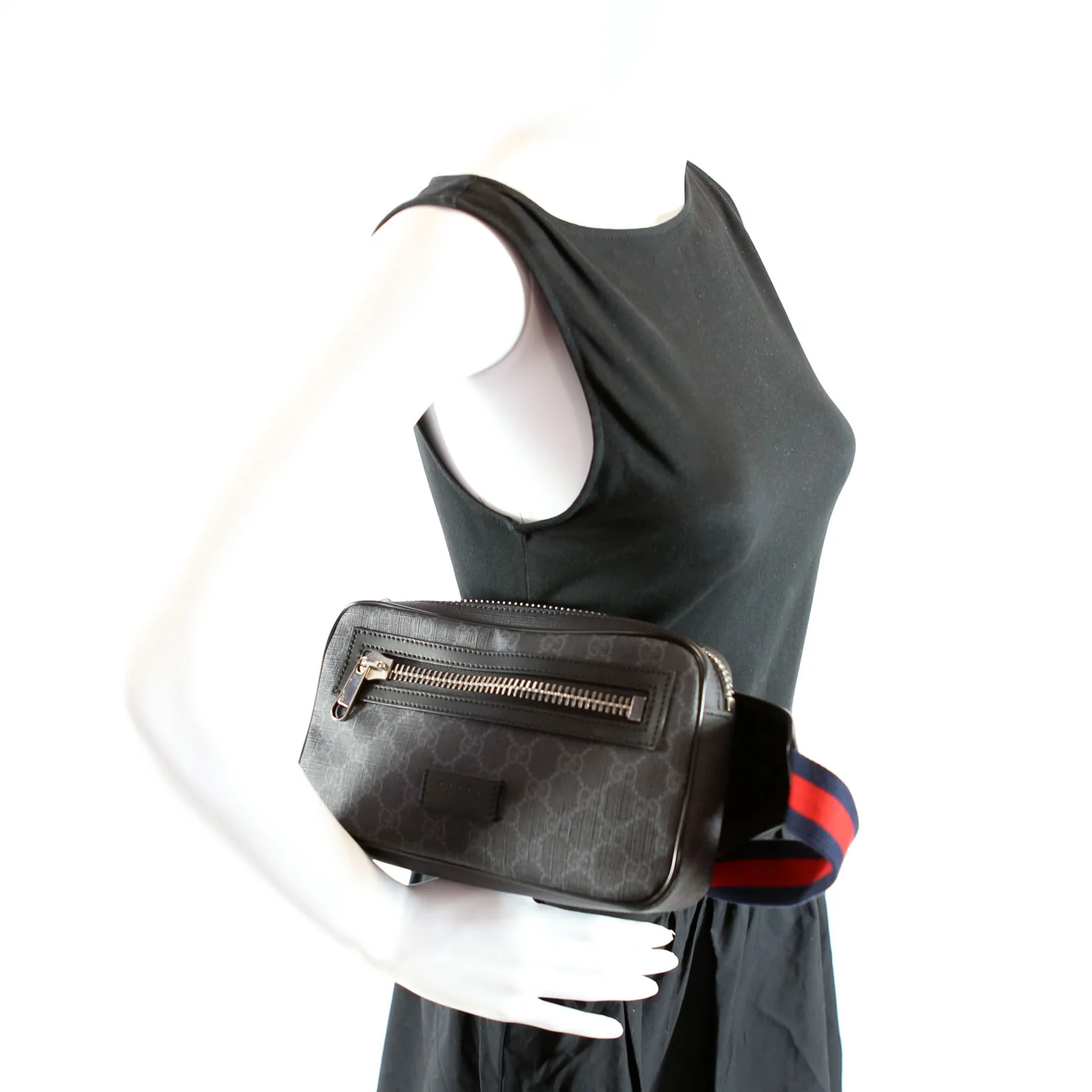 474293 Soft GG Supreme Belt Bag Navy - Image 9