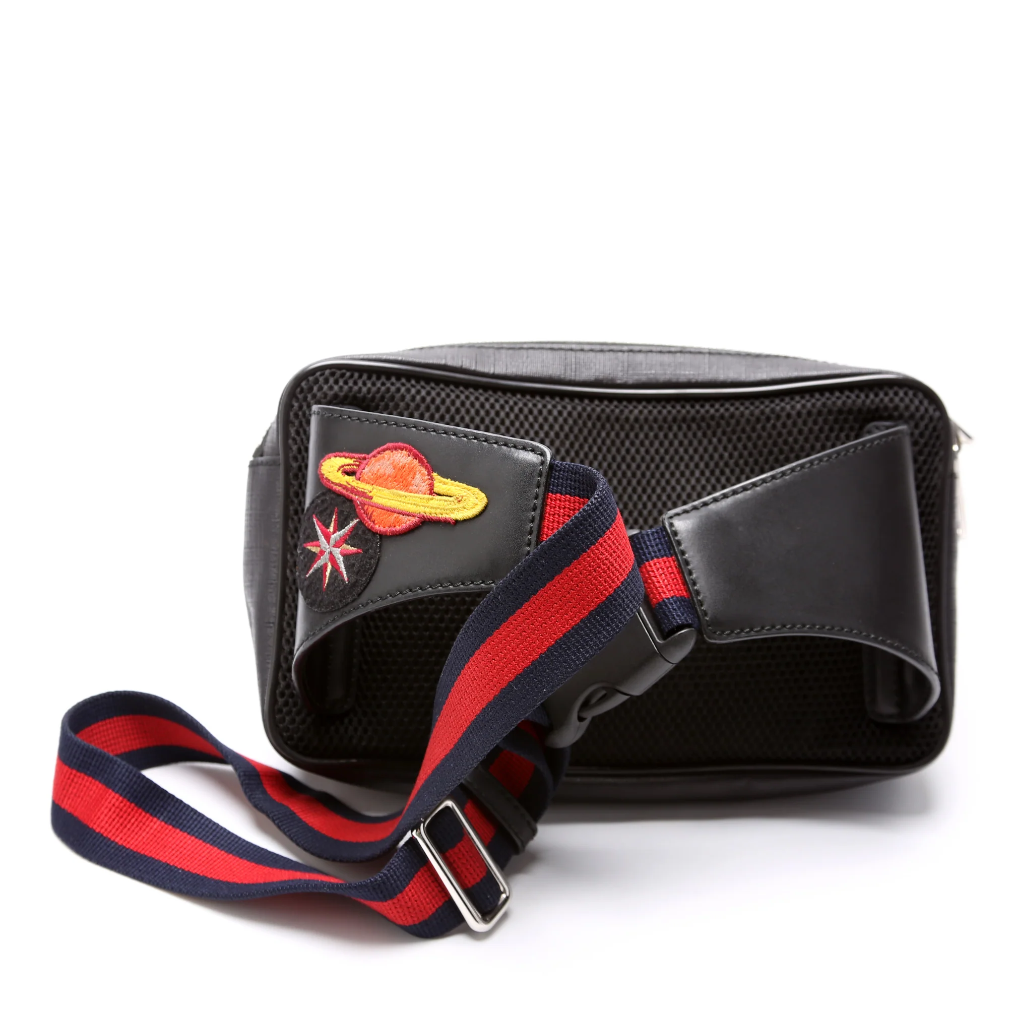 474293 Soft GG Supreme Night Courrier Belt Bag Black - Image 3