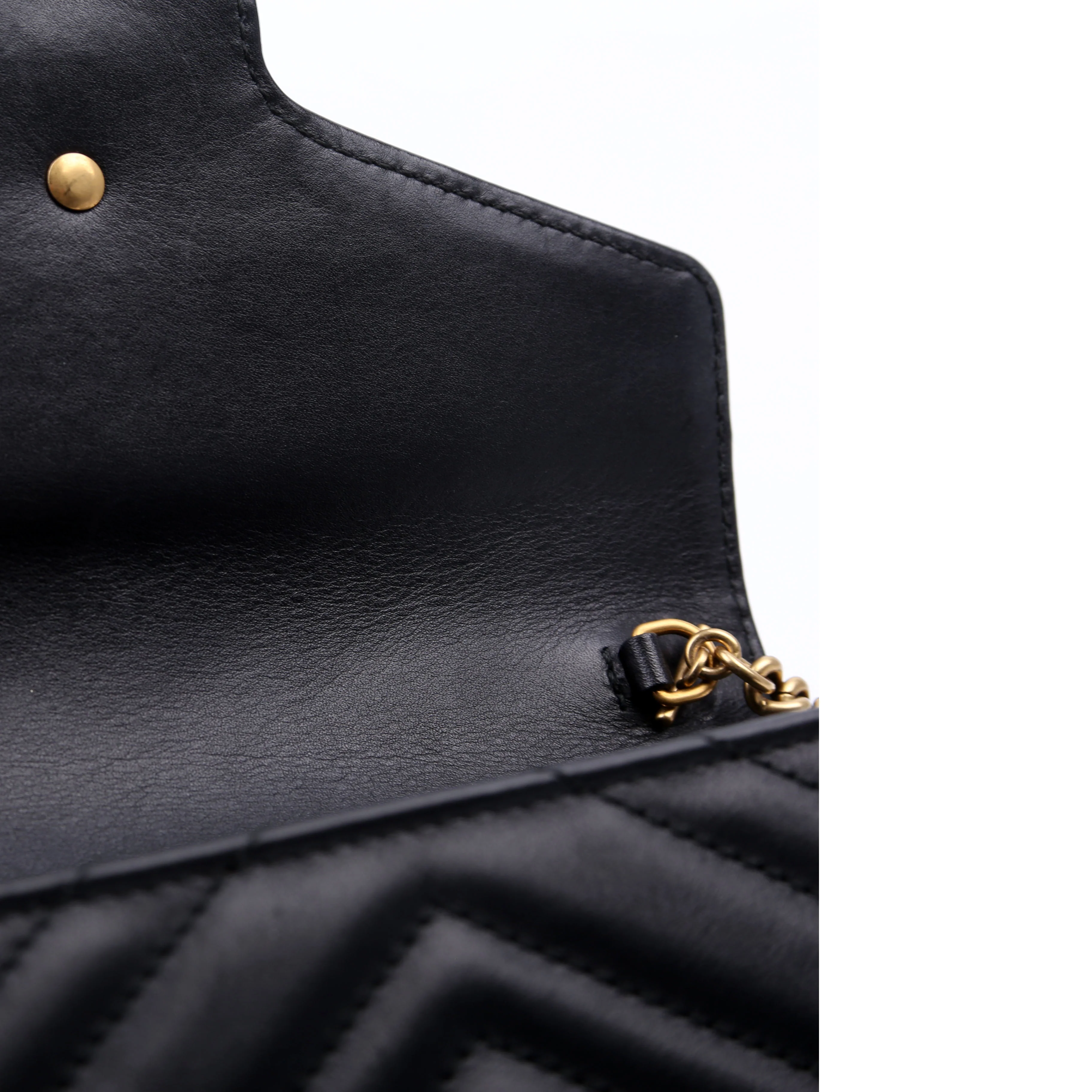 474575 Marmont Chain Wallet Black - Image 12