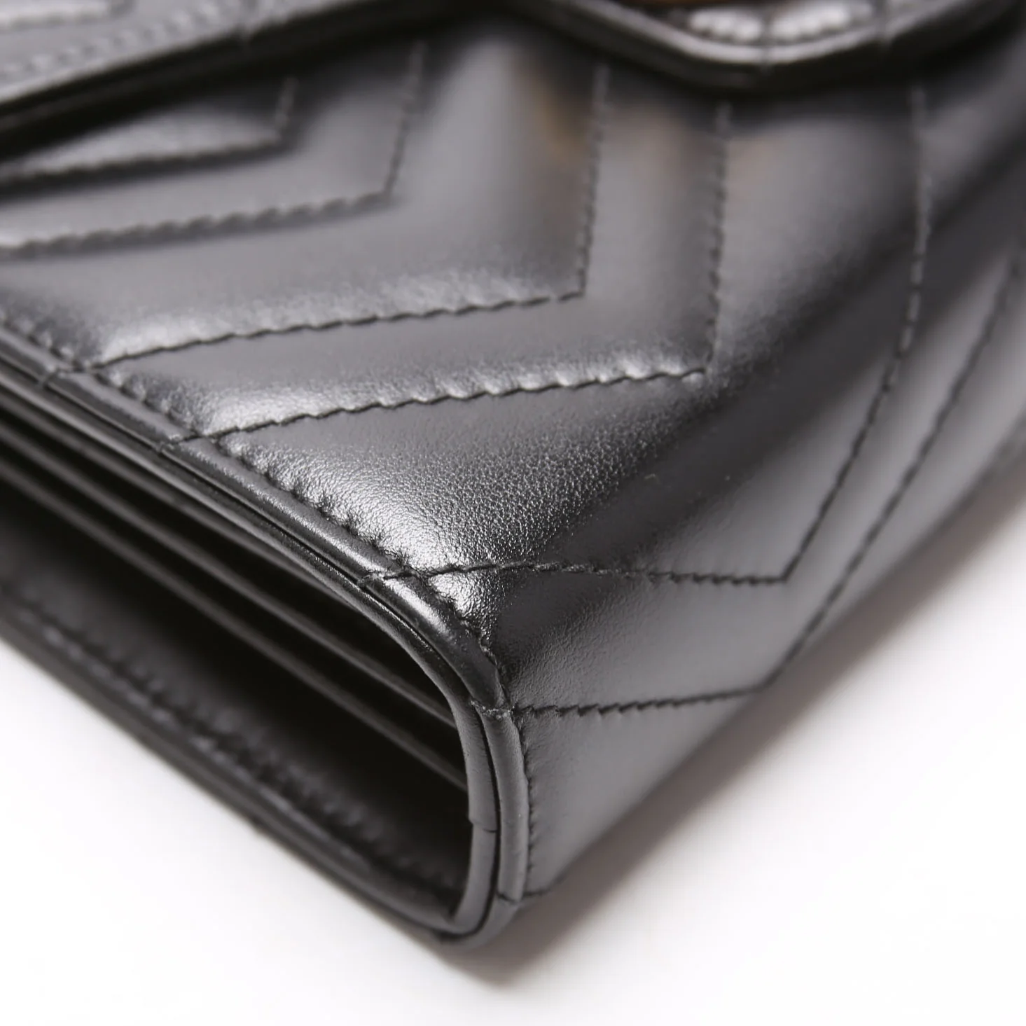 474575 Marmont Chain Wallet Black - Image 5