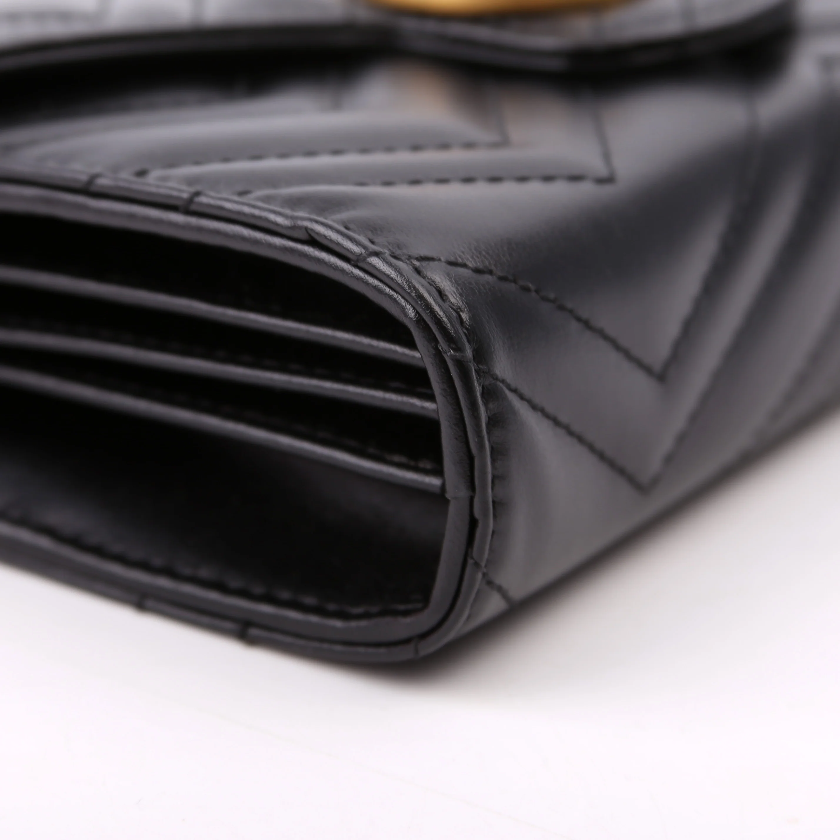 474575 Marmont Chain Wallet Black - Image 5