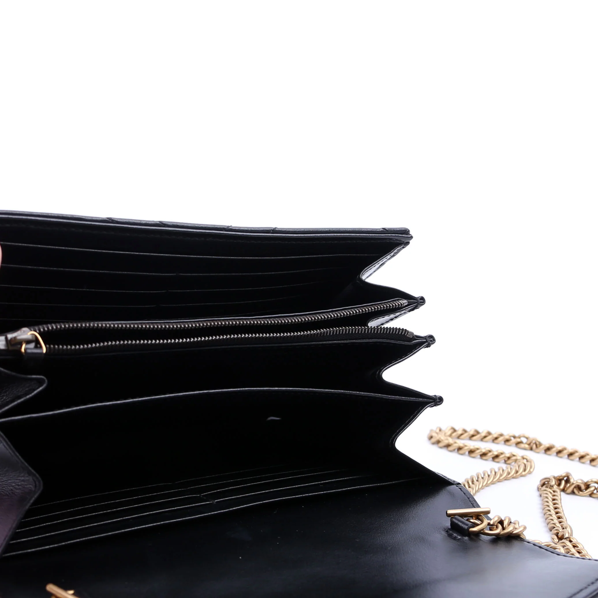 474575 Marmont Chain Wallet Black - Image 12