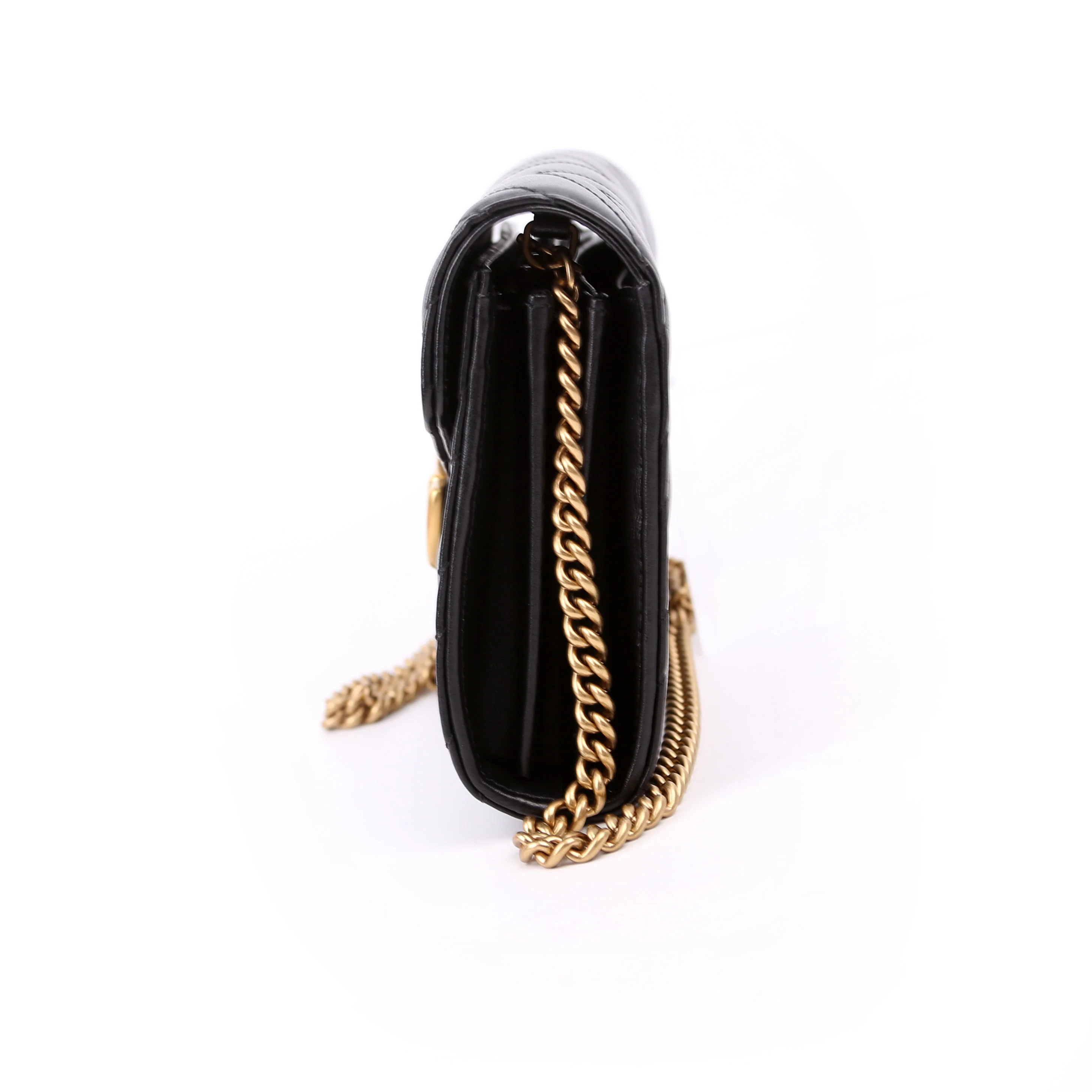 474575 Marmont Chain Wallet Black - Image 4