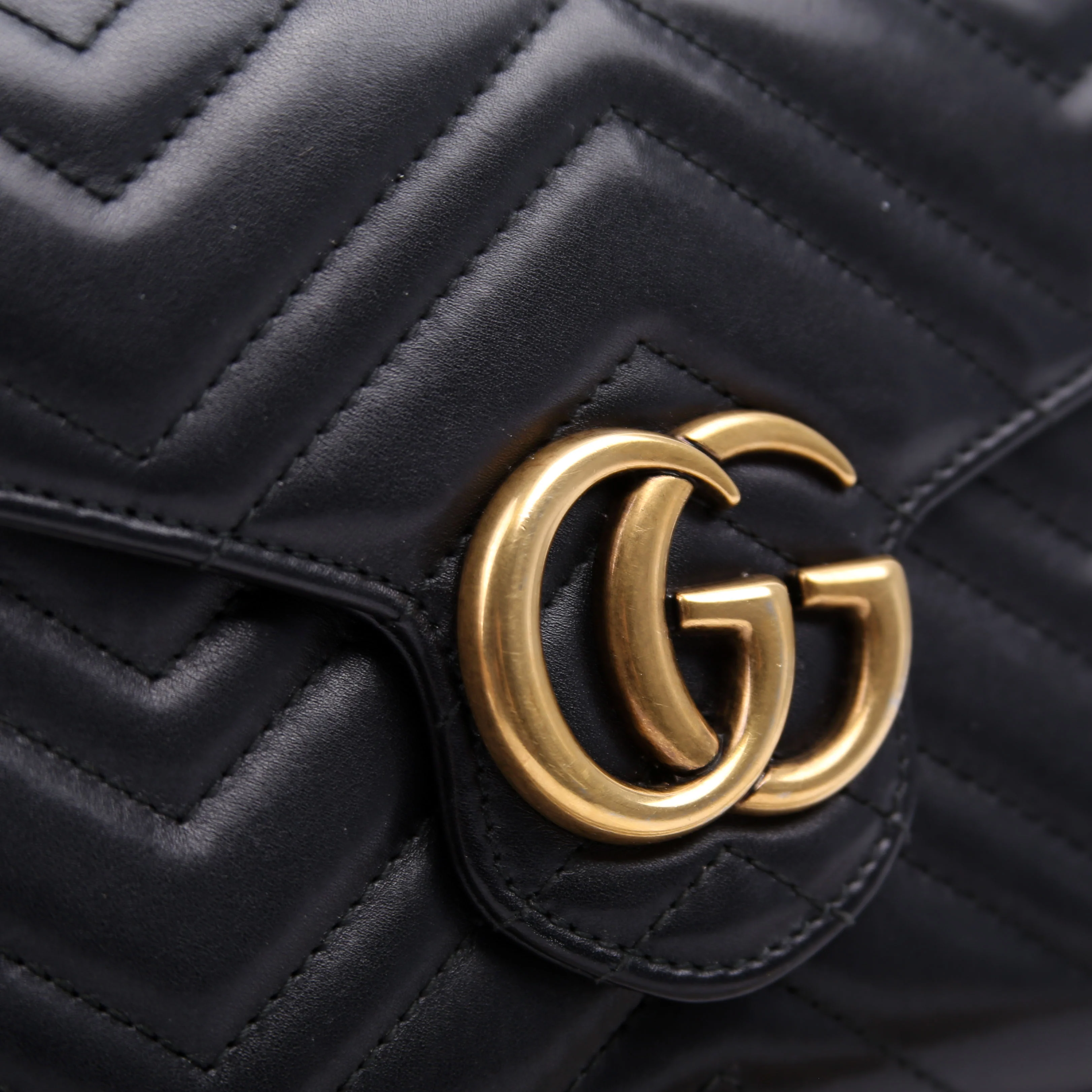 474575 Marmont Chain Wallet Black - Image 10