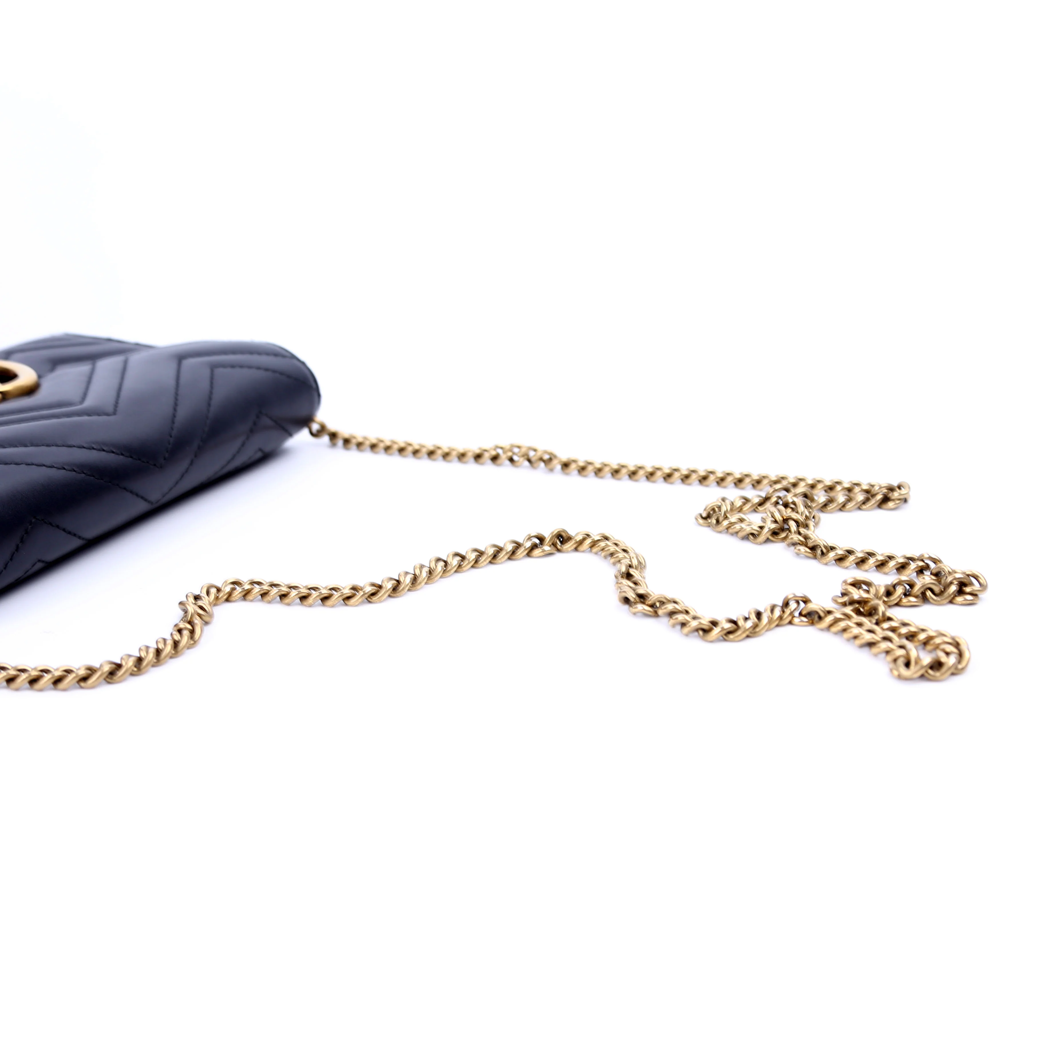 474575 Marmont Chain Wallet Black - Image 11