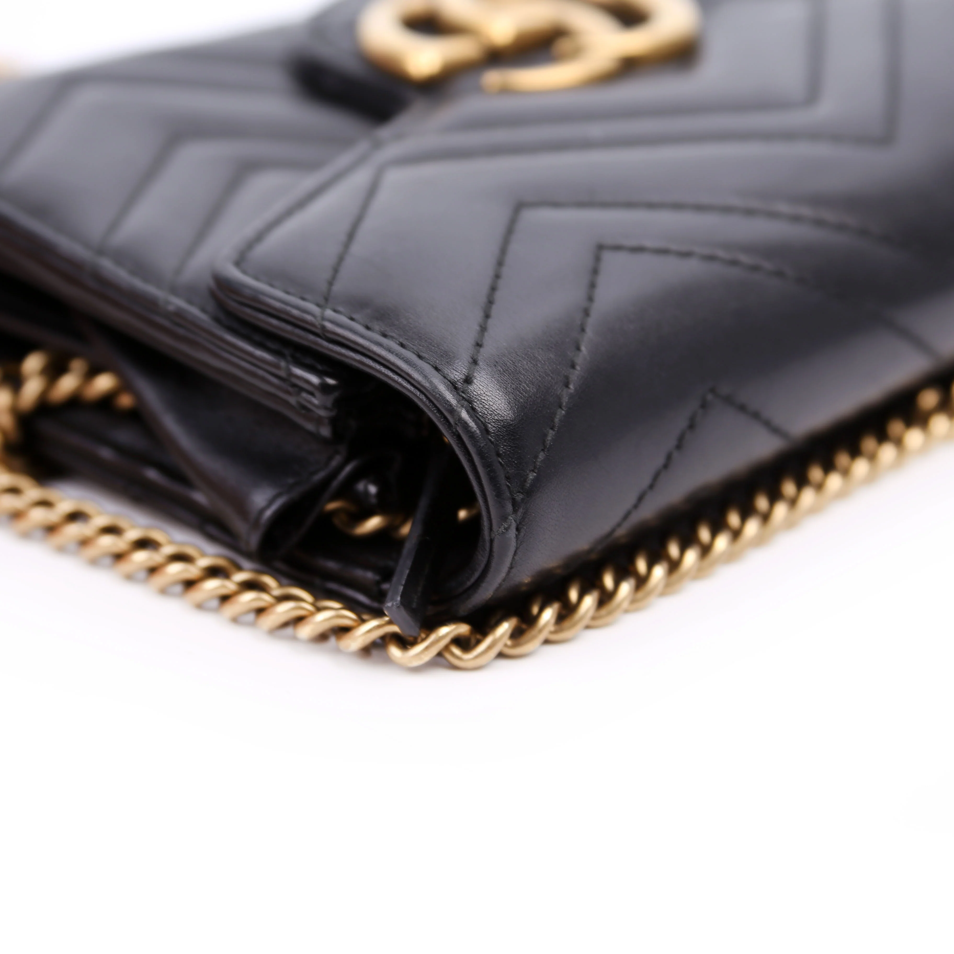 474575 Marmont Chain Wallet Black - Image 8