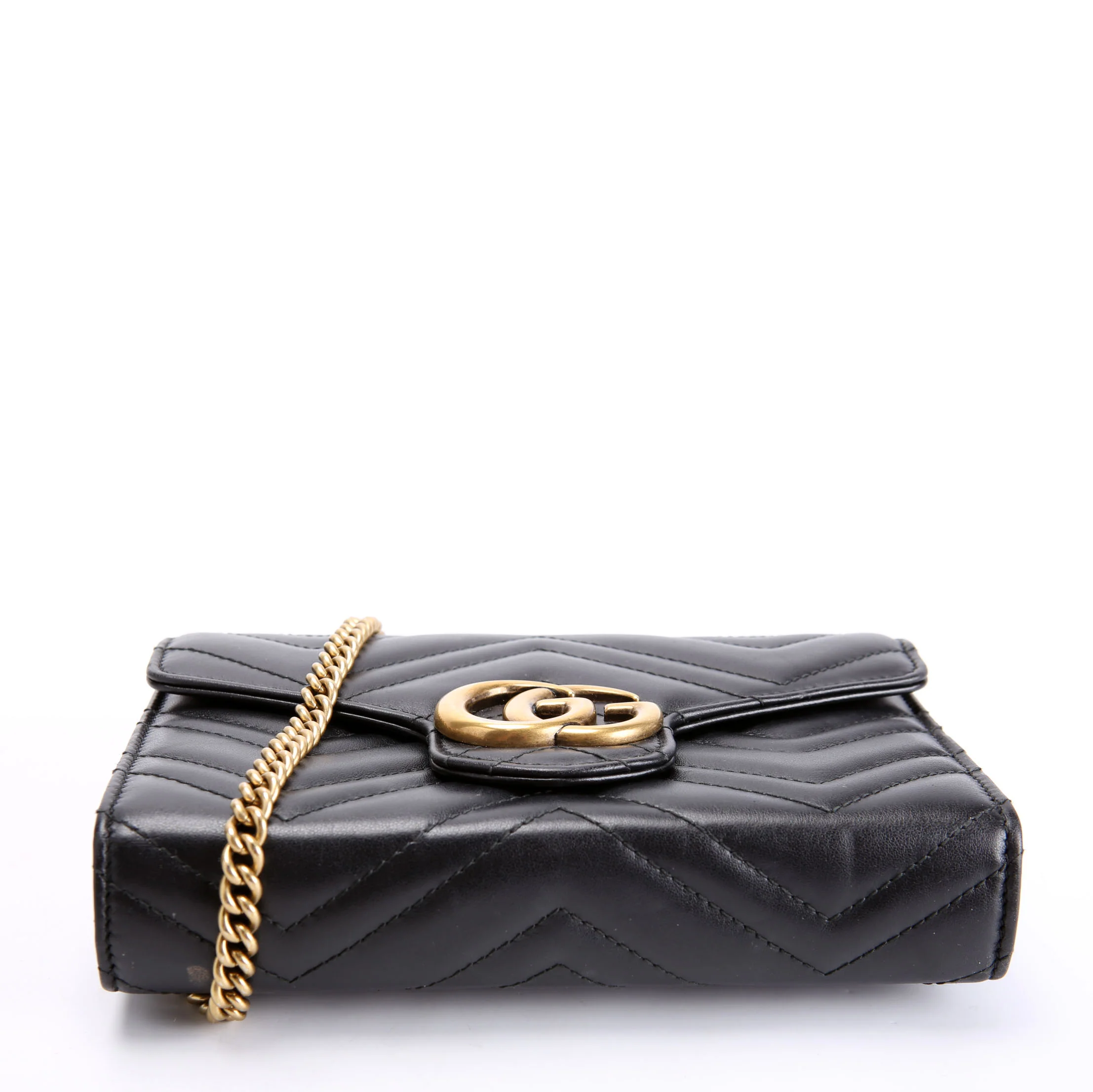 474575 Marmont Chain Wallet Black - Image 4