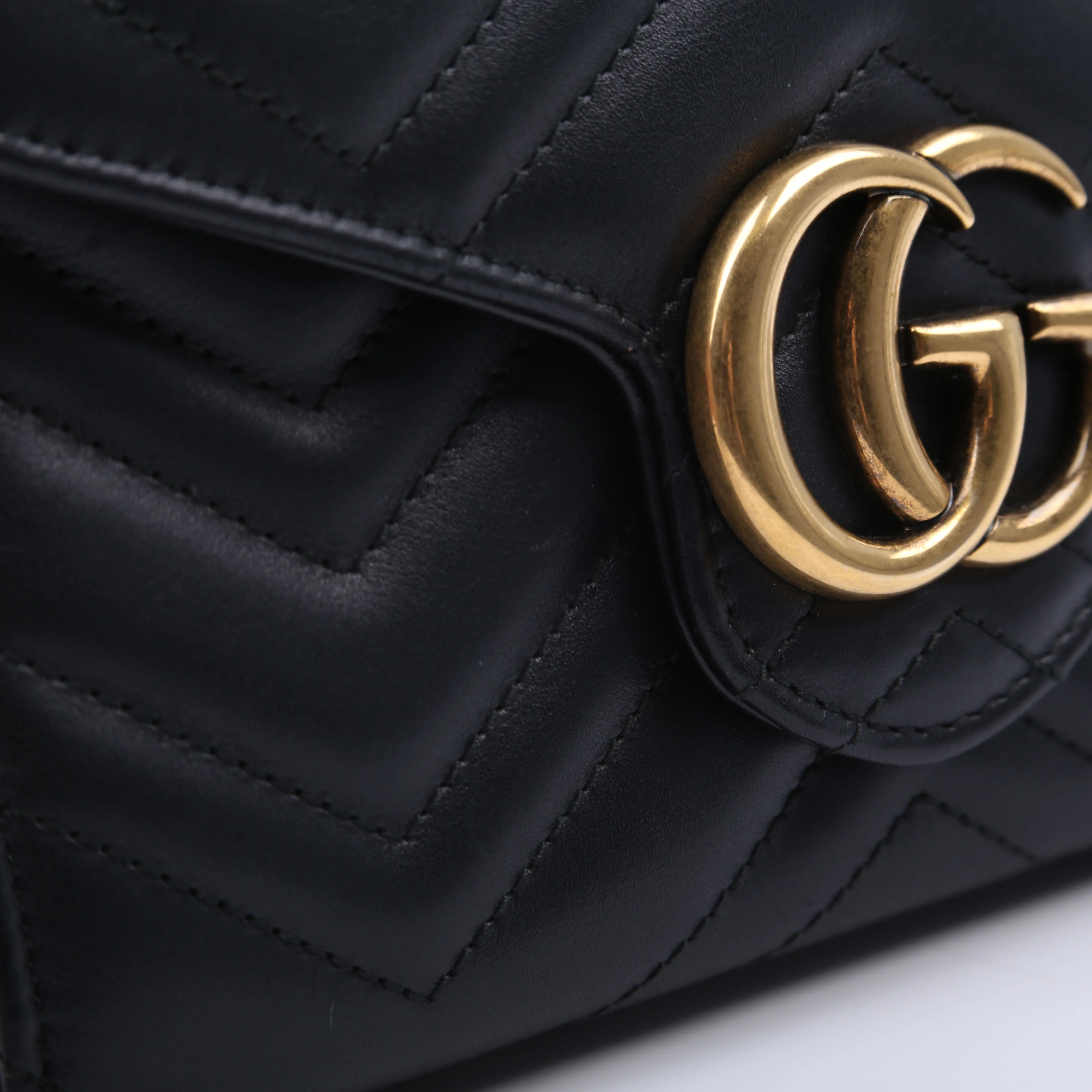 474575 Marmont Chain Wallet Black - Image 9