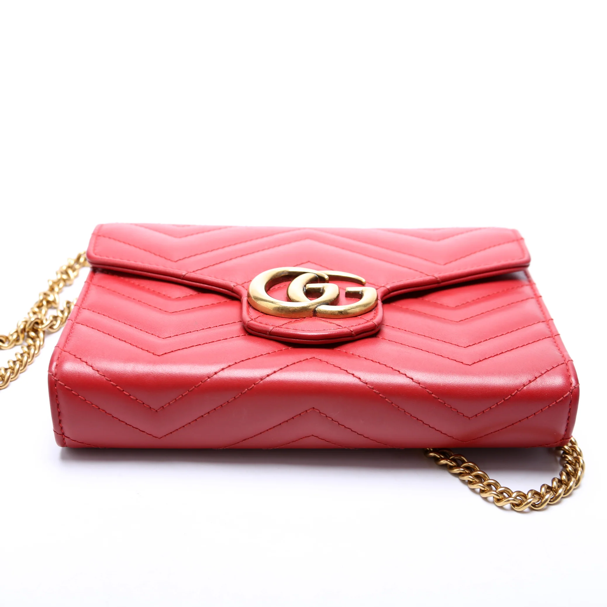 474575 Marmont Chain Wallet Red - Image 4