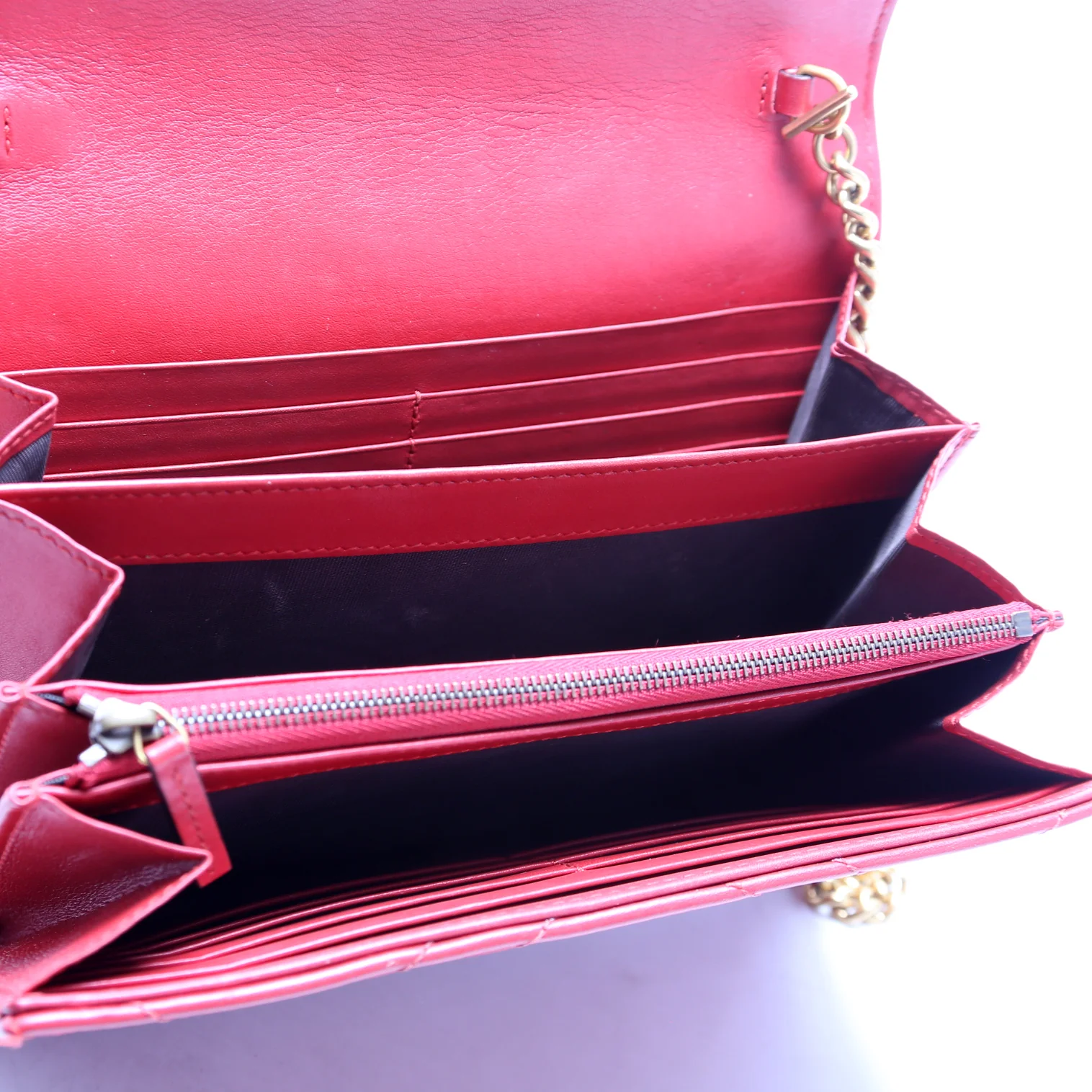 474575 Marmont Chain Wallet Red - Image 8