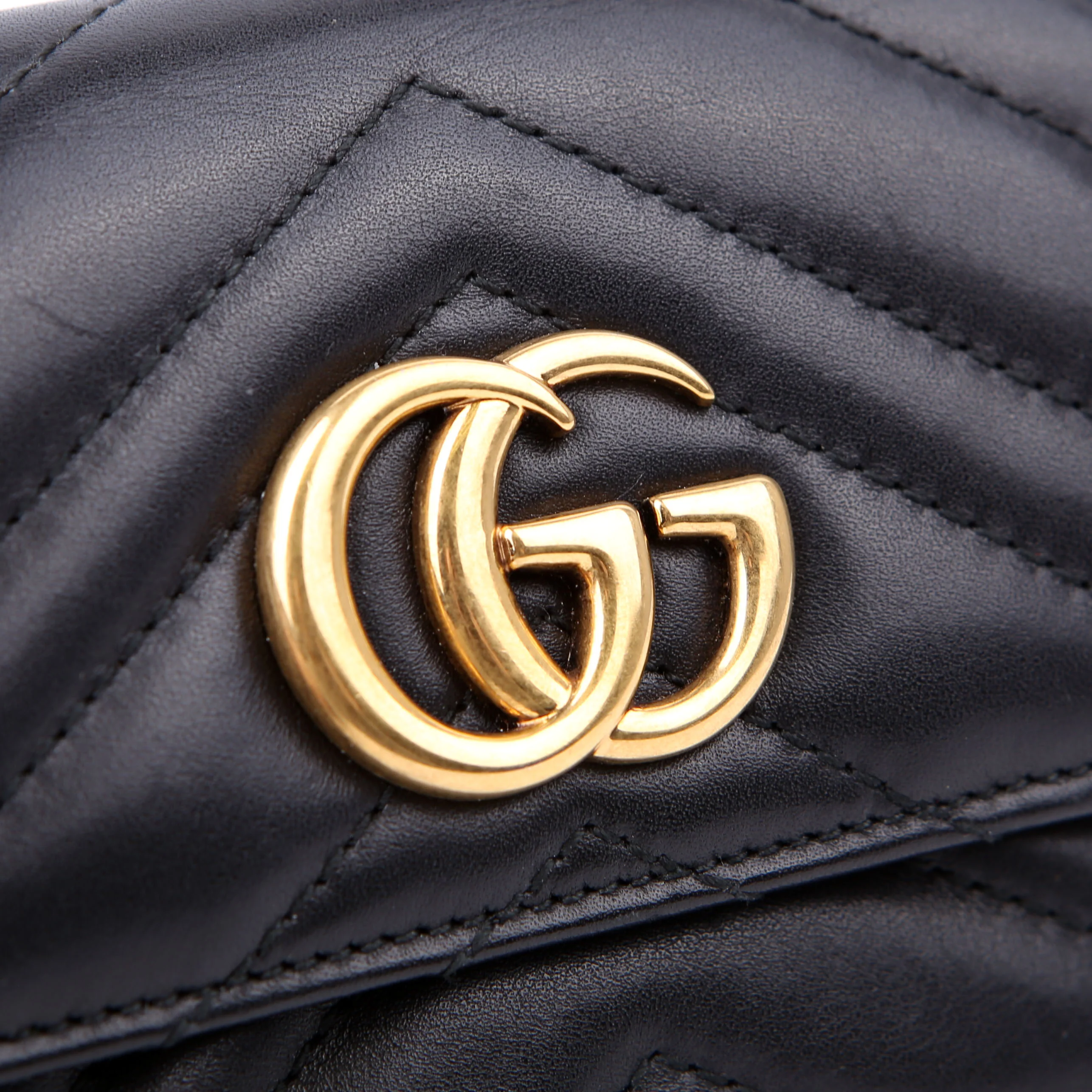 474802 GG Marmont Compact Wallet Black - Image 9