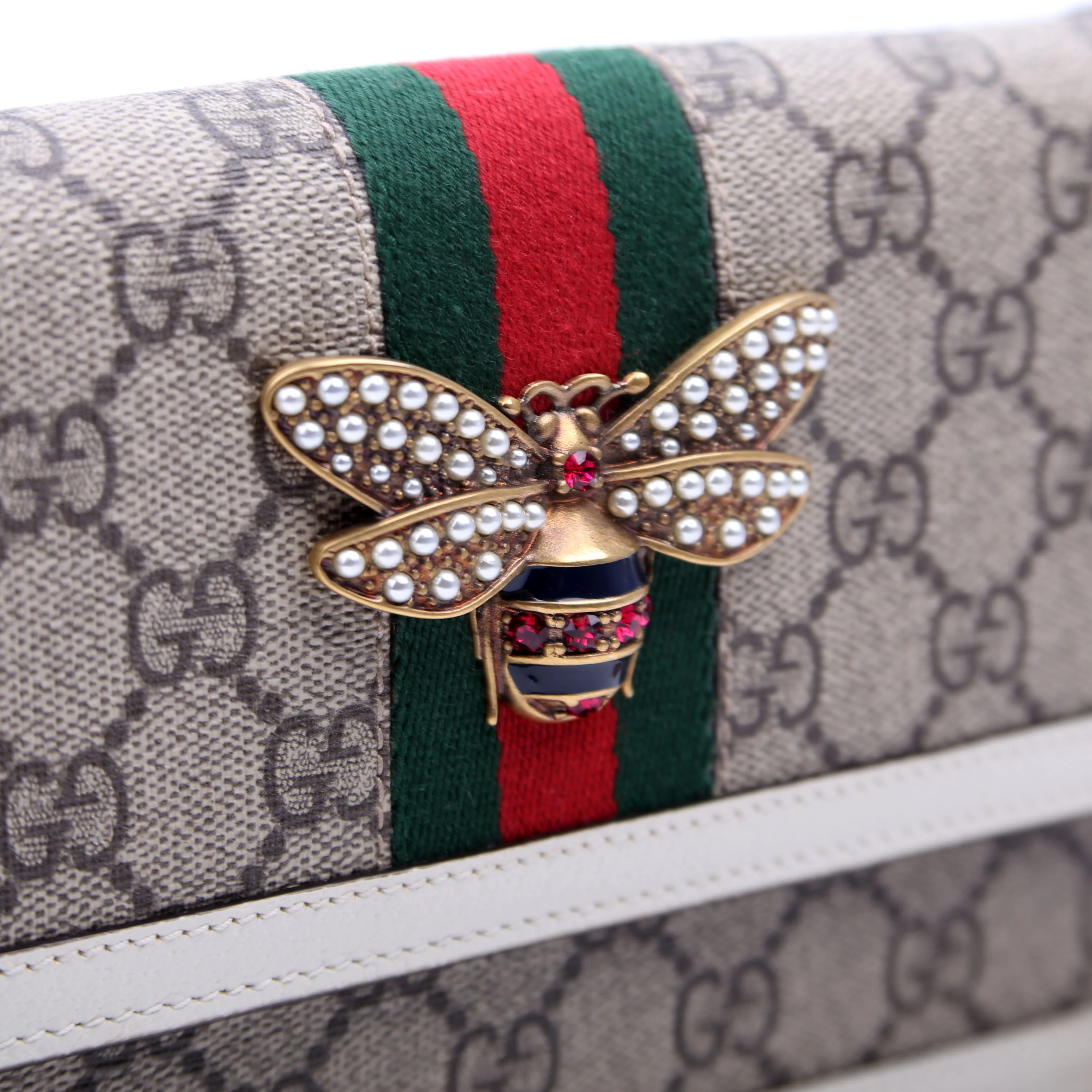 476079 Queen Margaret Wallet On Chain White - Image 7