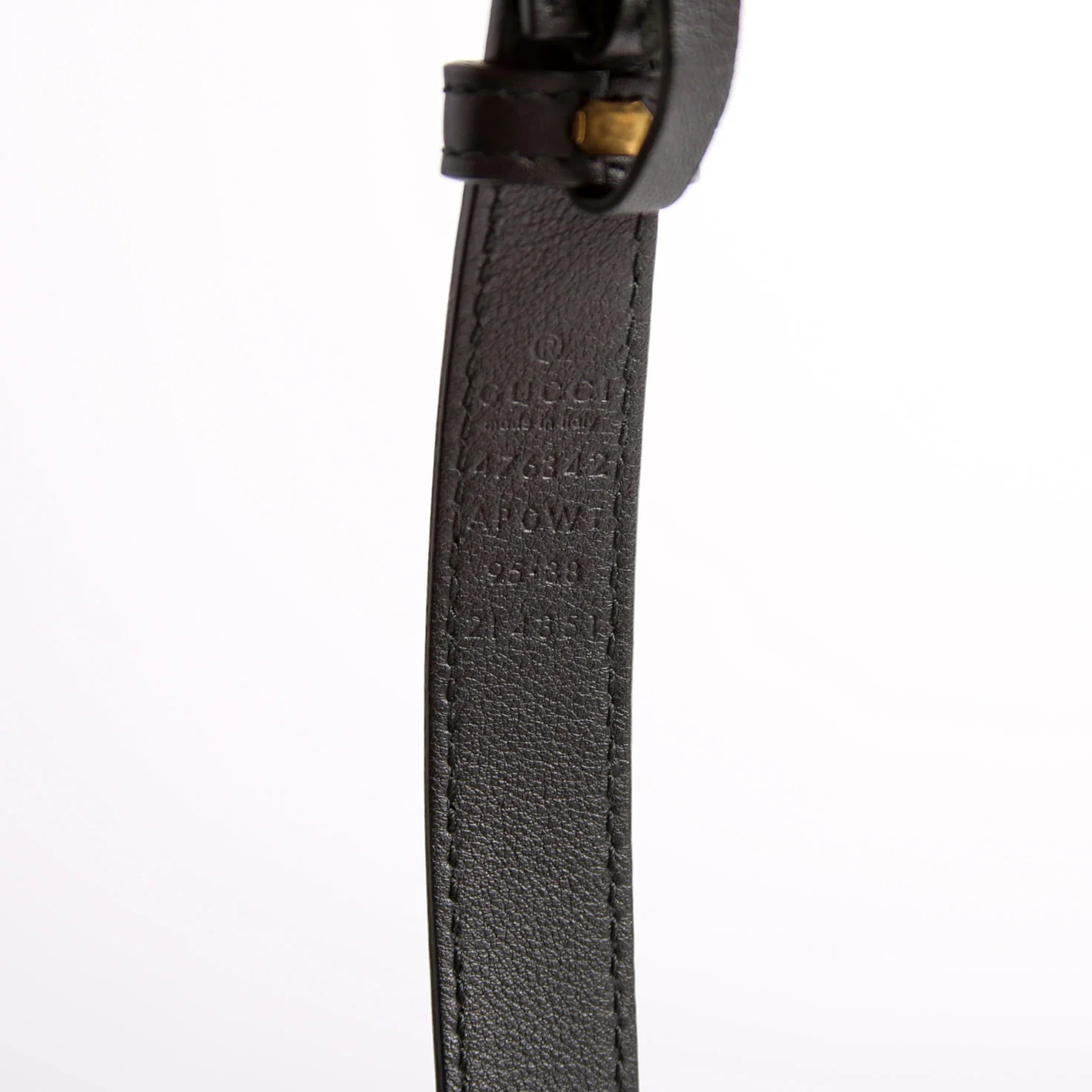 476342 GG Marmont Pearly Belt Size 95/38 Black - Image 5