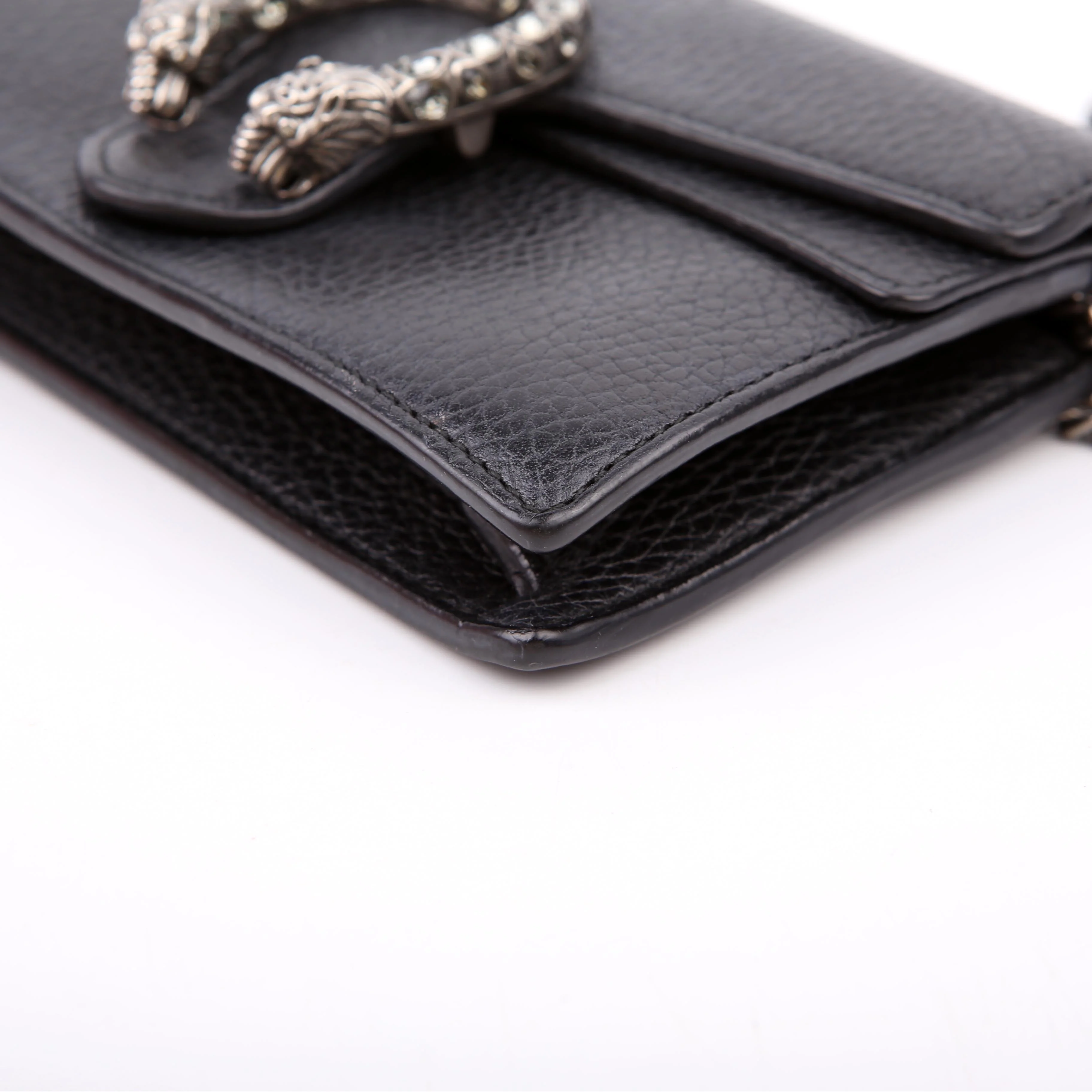 476432 Dionysus Leather Super Mini Black - Image 6