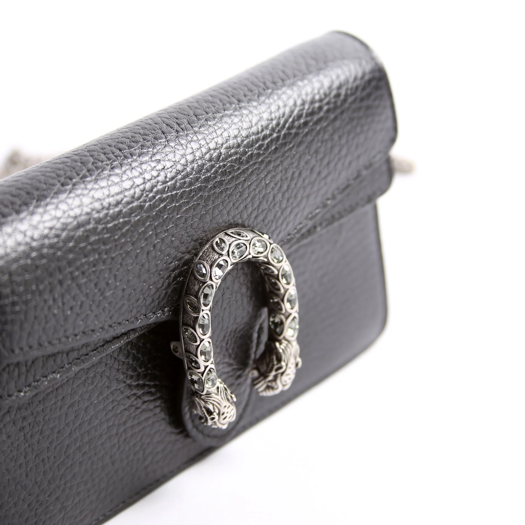 476432 Dionysus Leather Super Mini Black - Image 4