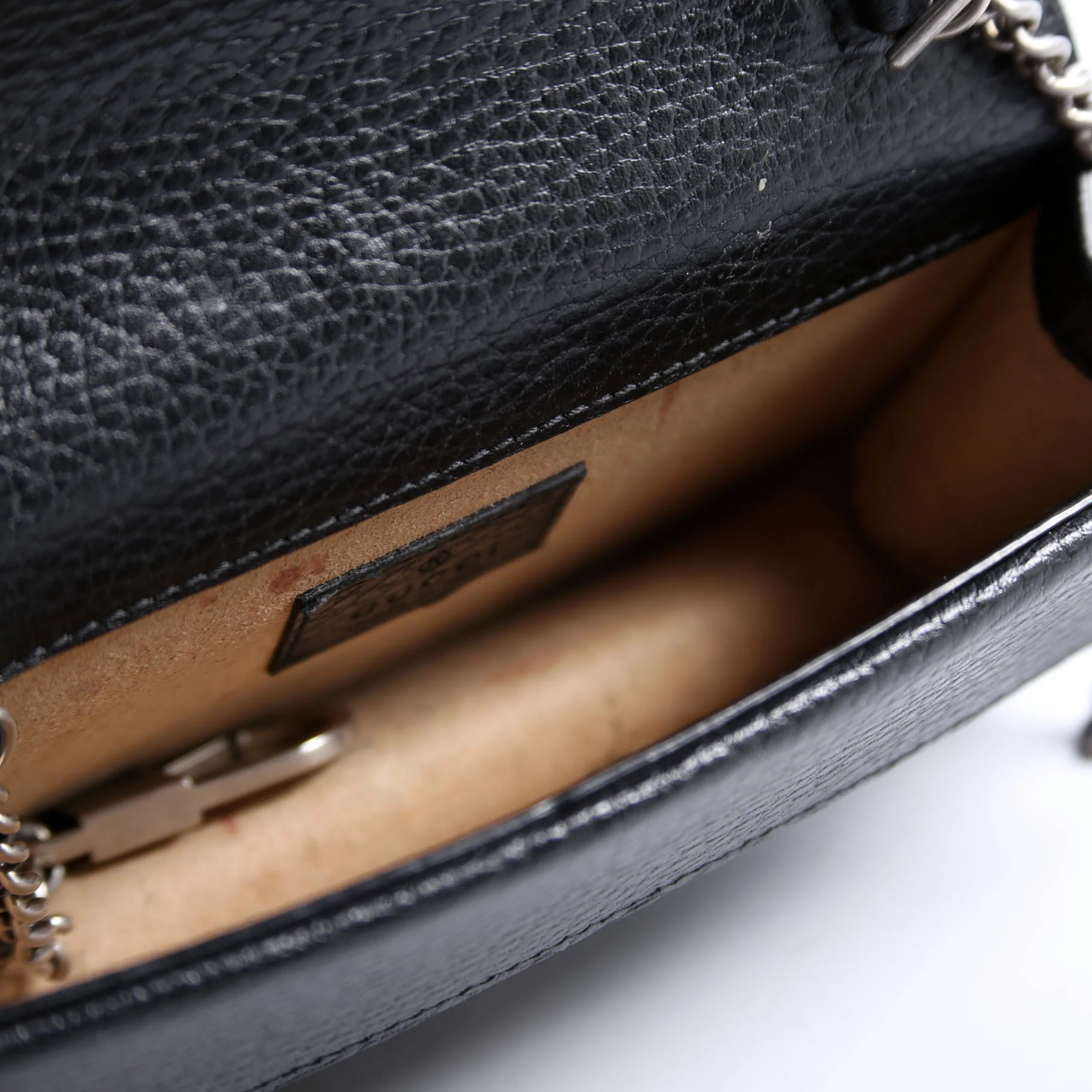 476432 Dionysus Leather Super Mini Black - Image 7