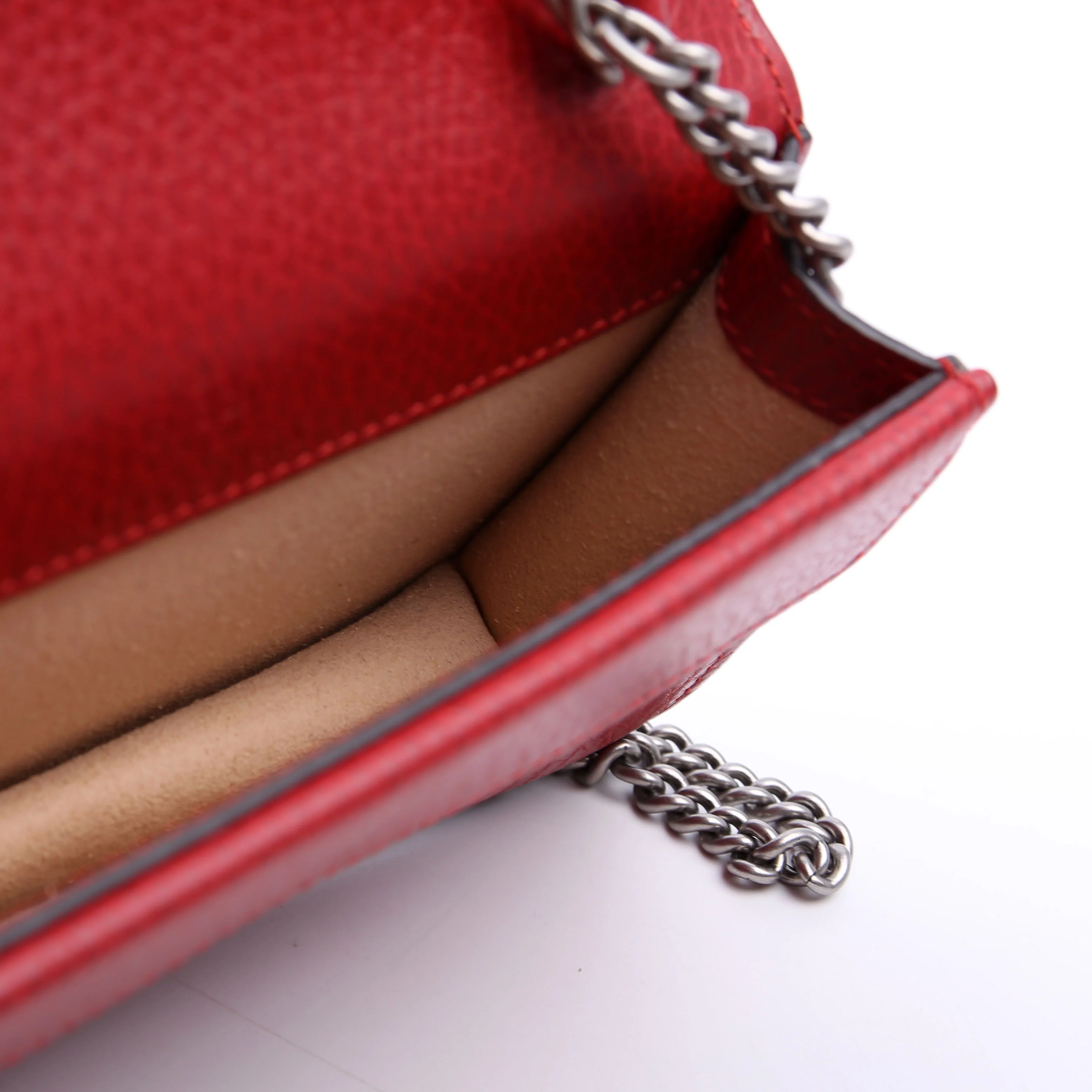 476432 Dionysus Leather Super Mini Red - Image 10