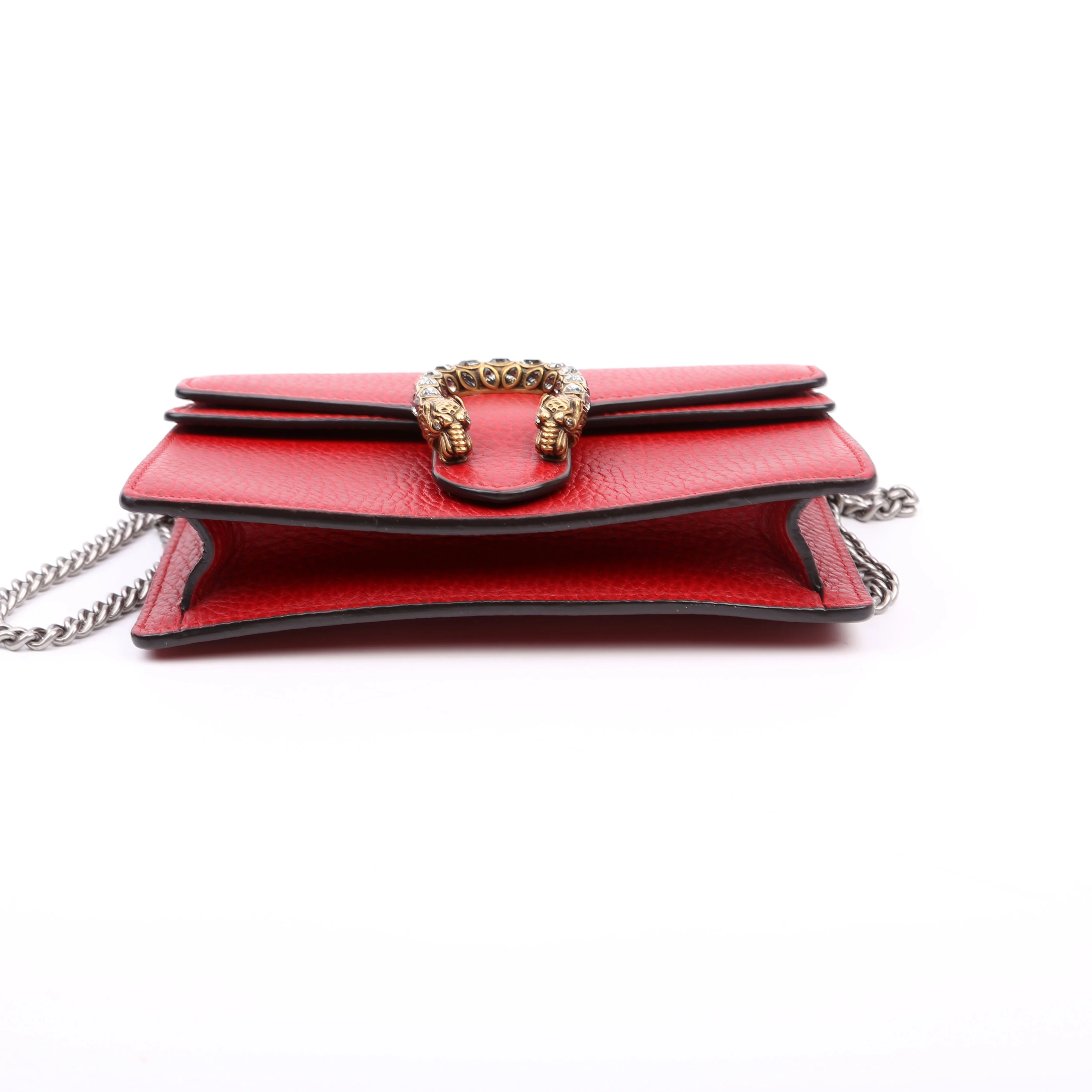 476432 Dionysus Leather Super Mini Red - Image 4