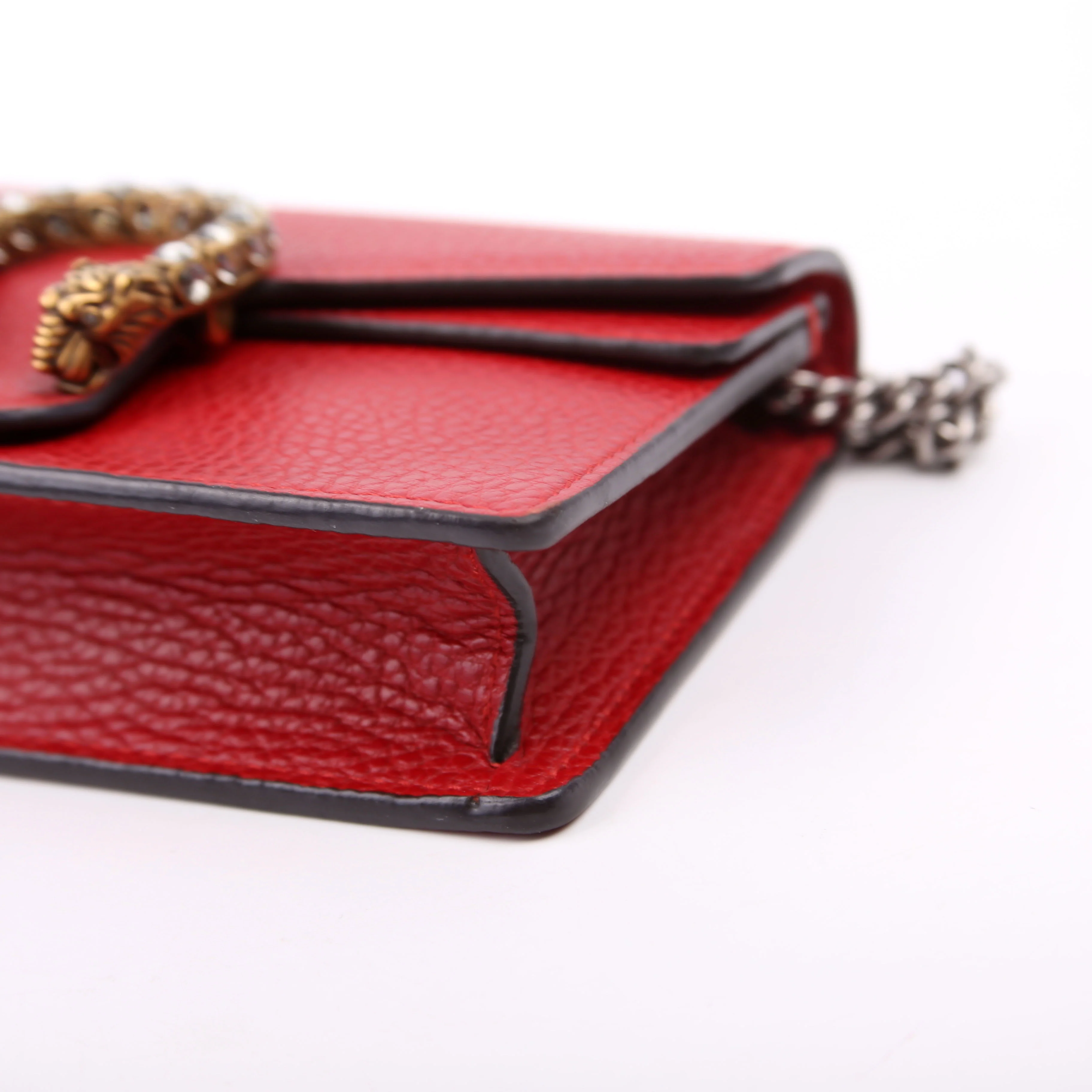 476432 Dionysus Leather Super Mini Red - Image 6