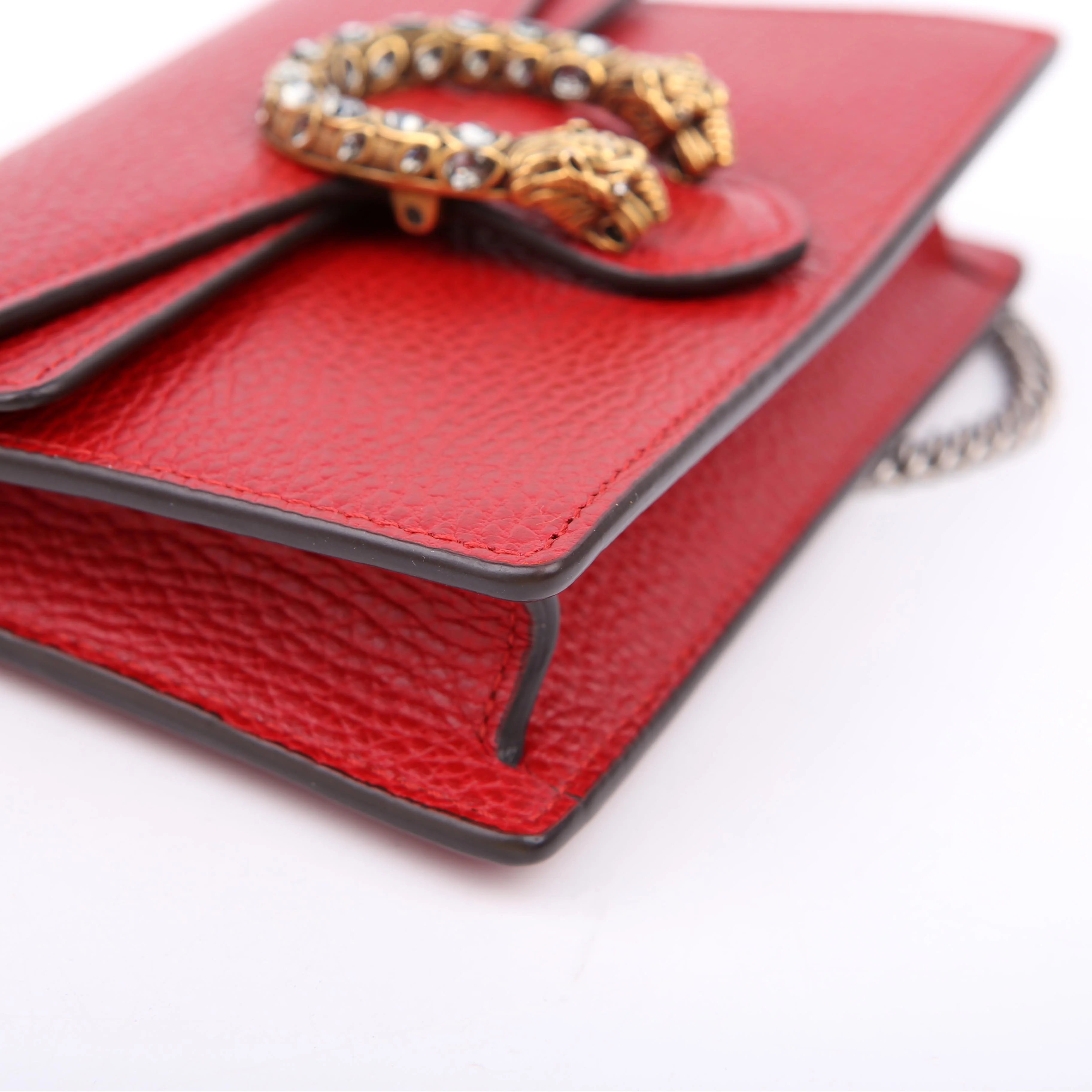 476432 Dionysus Leather Super Mini Red - Image 5