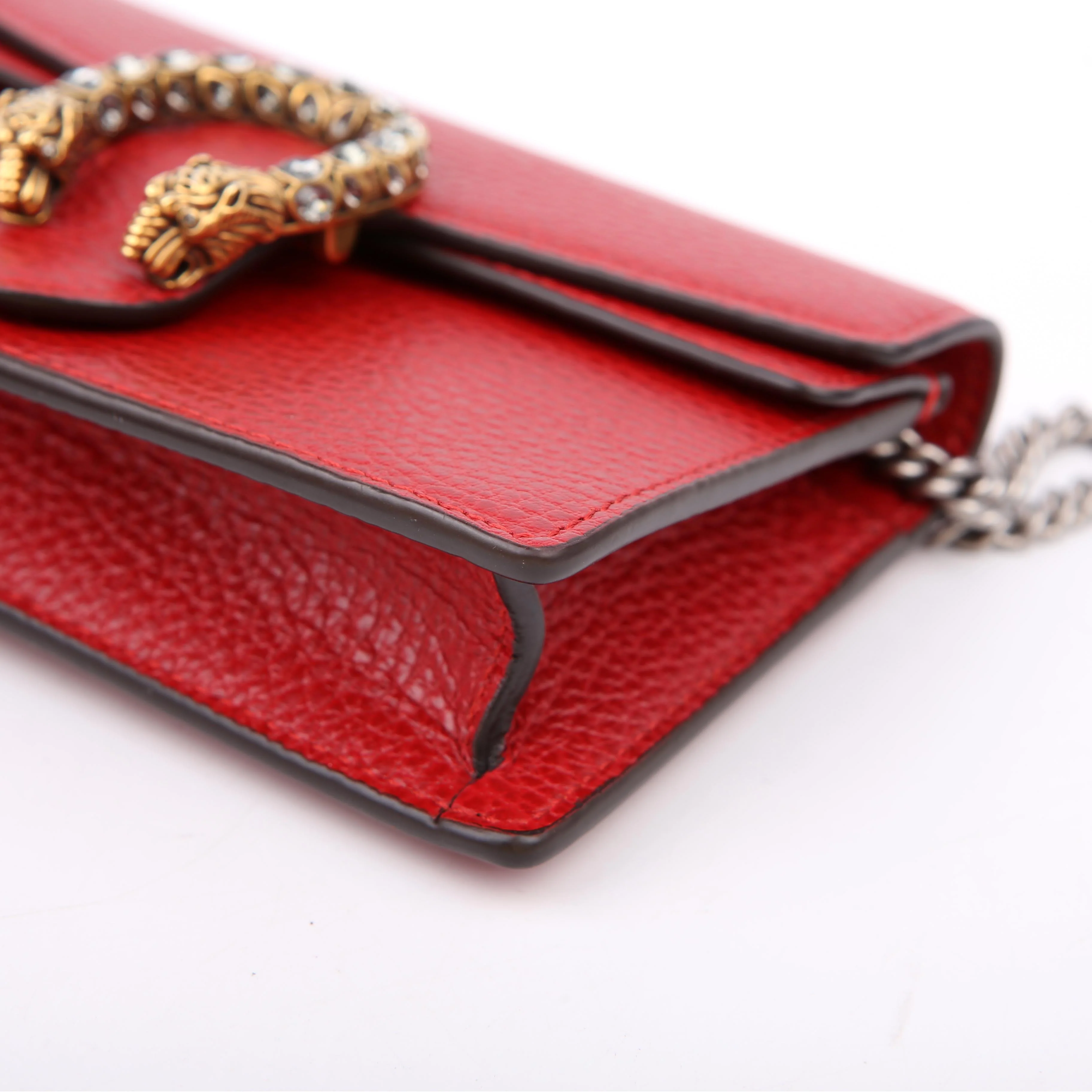 476432 Dionysus Leather Super Mini Red - Image 6