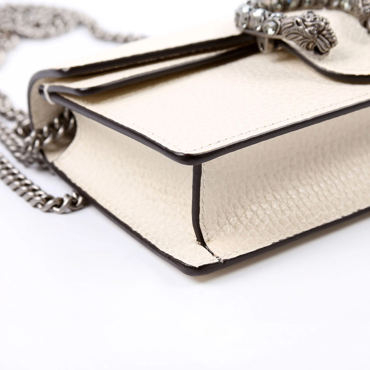476432 Dionysus Leather Super Mini White - Image 6