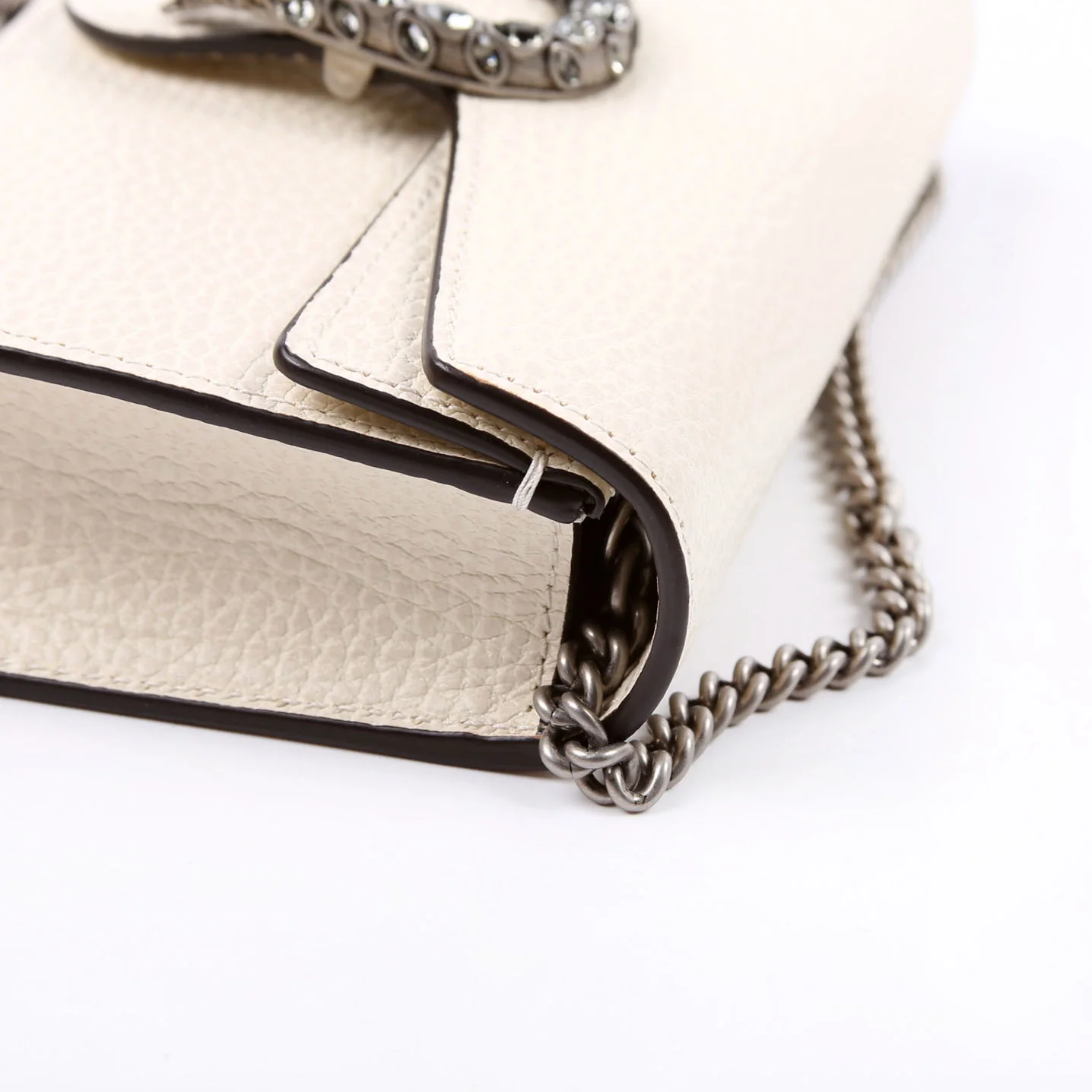 476432 Dionysus Leather Super Mini White - Image 8