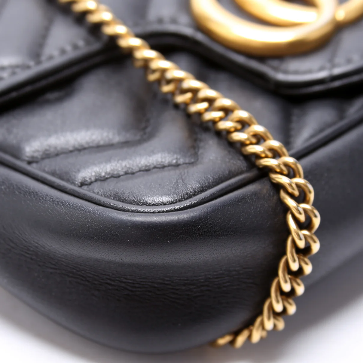 476433 Marmont Leather Super Mini Flap Black - Image 5