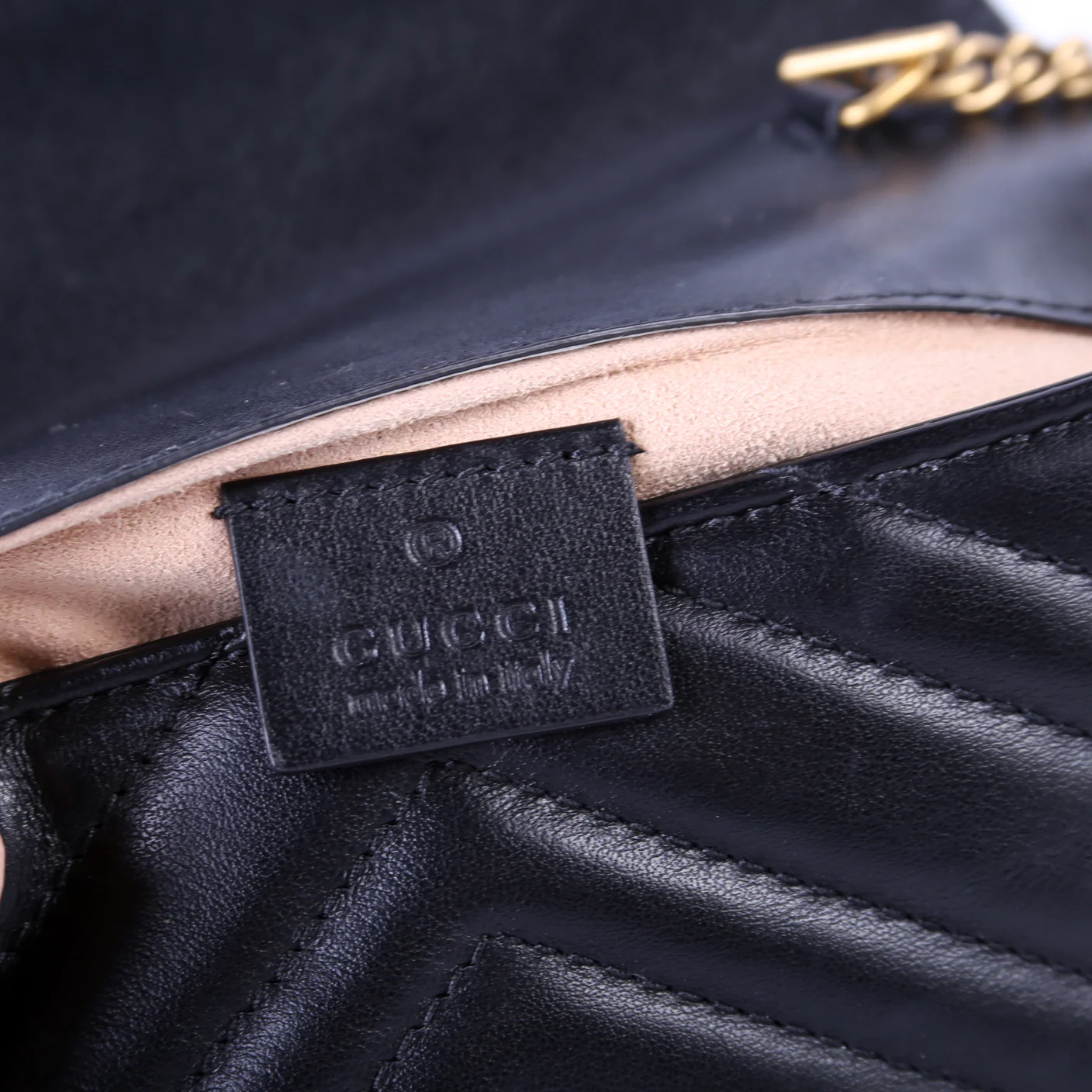476433 Marmont Leather Super Mini Flap Black - Image 11
